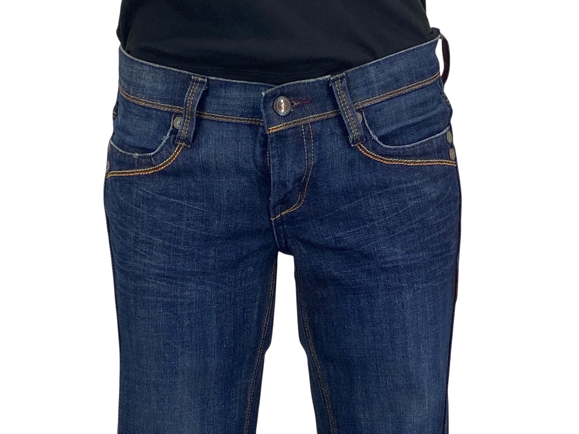 Japanese Brand Brappers Flare Denim Jeans Distressed Bootcut Jeans Size 27" / US 4 / IT 40 - 3 Thumbnail