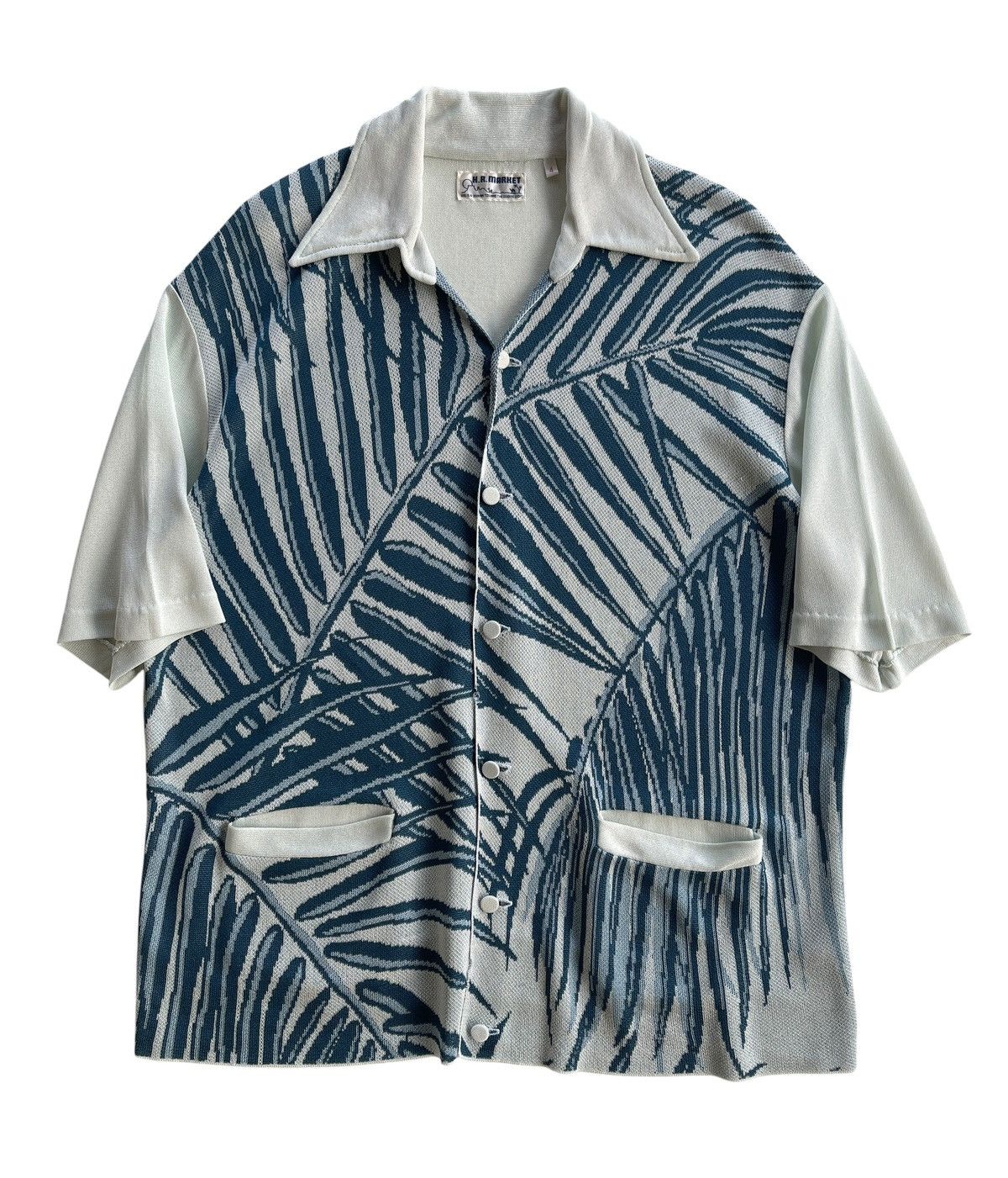 H.R.Market Hawaiian Tropical Shirt Blue Blue Japan Seilin