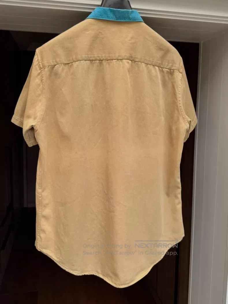 Helmut Lang Helmut Lang Contrast collar short-sleeved shirt Size US XL / EU 56 / 4 - 5 Thumbnail