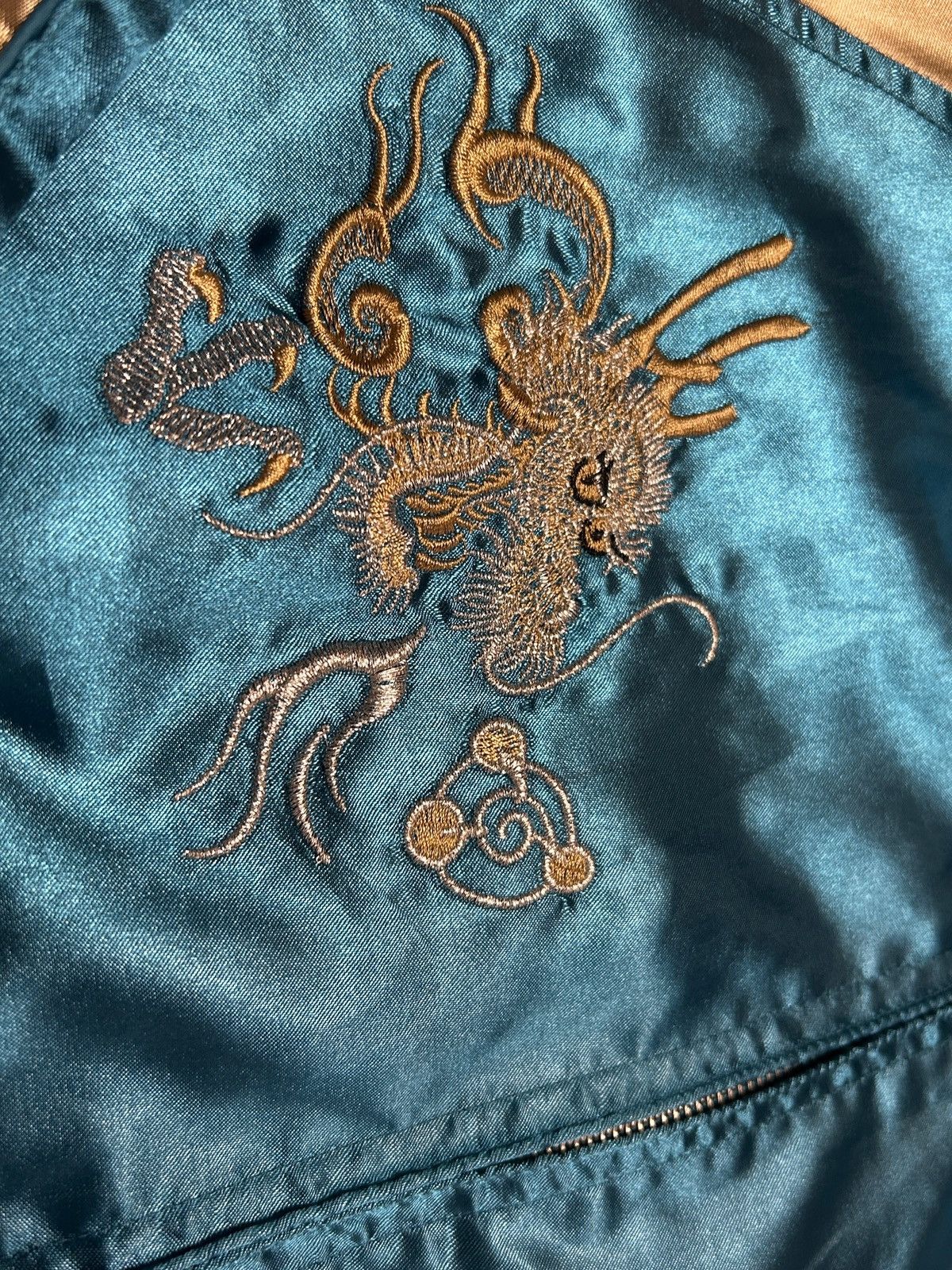 Other Japanese blue gold Sukajan Size US XL / EU 56 / 4 - 5 Thumbnail