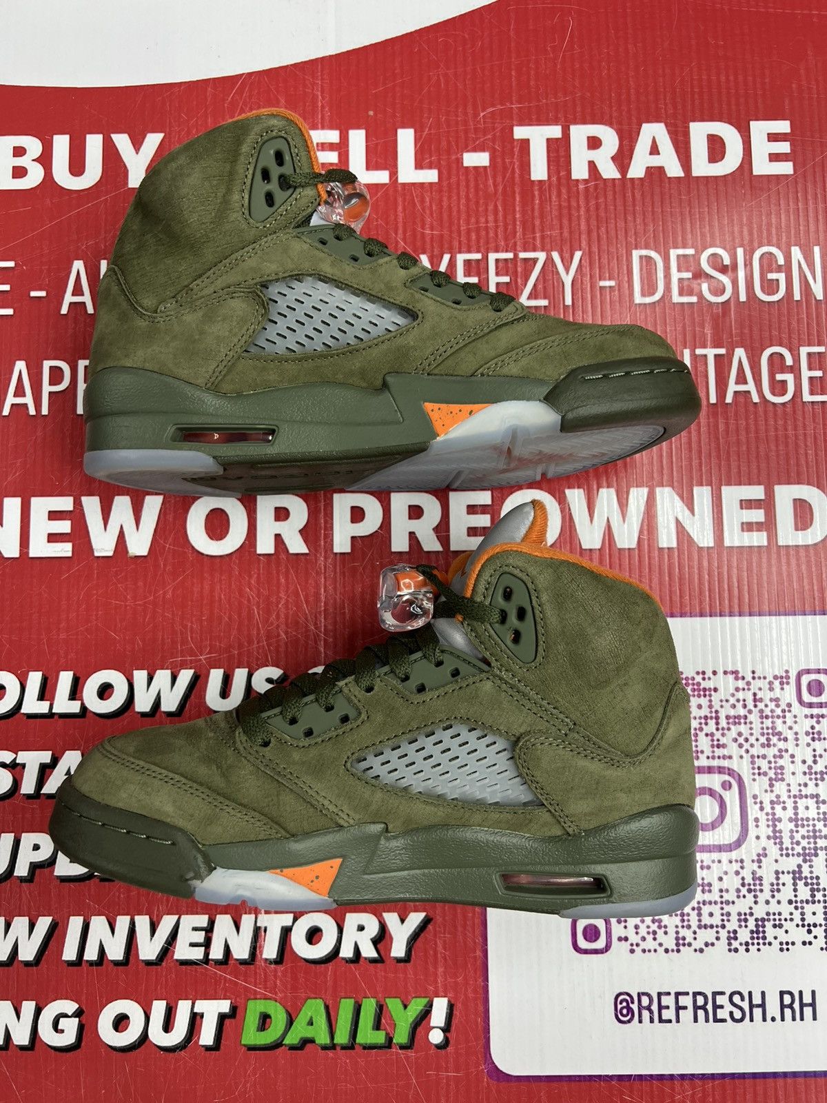 Jordan Brand Air Jordan 5 Olive Size 5y Size US 5 / EU 37 - 3 Thumbnail