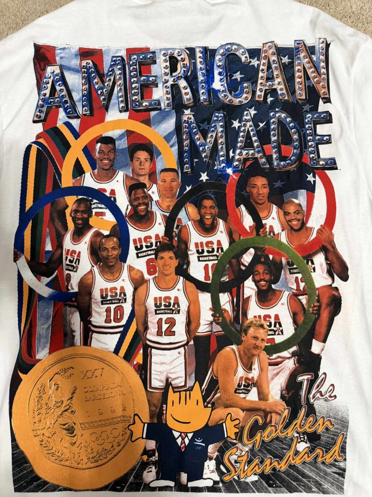Vintage 1992 Olympic Dream Team Tee Size US XL / EU 56 / 4 - 4 Thumbnail
