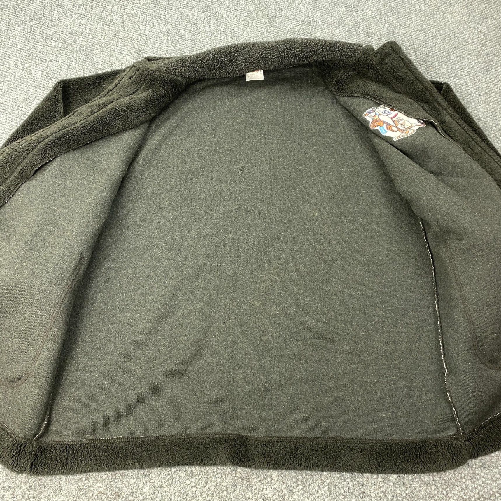 Disney Disney Fleece Jacket Womens L Gray Embroidered Pooh Tigger Button Up Christmas Holiday Jacket Mens? Size L / US 10 / IT 46 - 6 Thumbnail