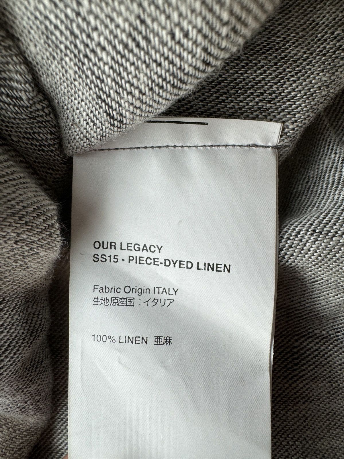 Our Legacy OUR LEGACY SS15 piece-dyed linen shirt/jacket Size US S / EU 44-46 / 1 - 7 Thumbnail