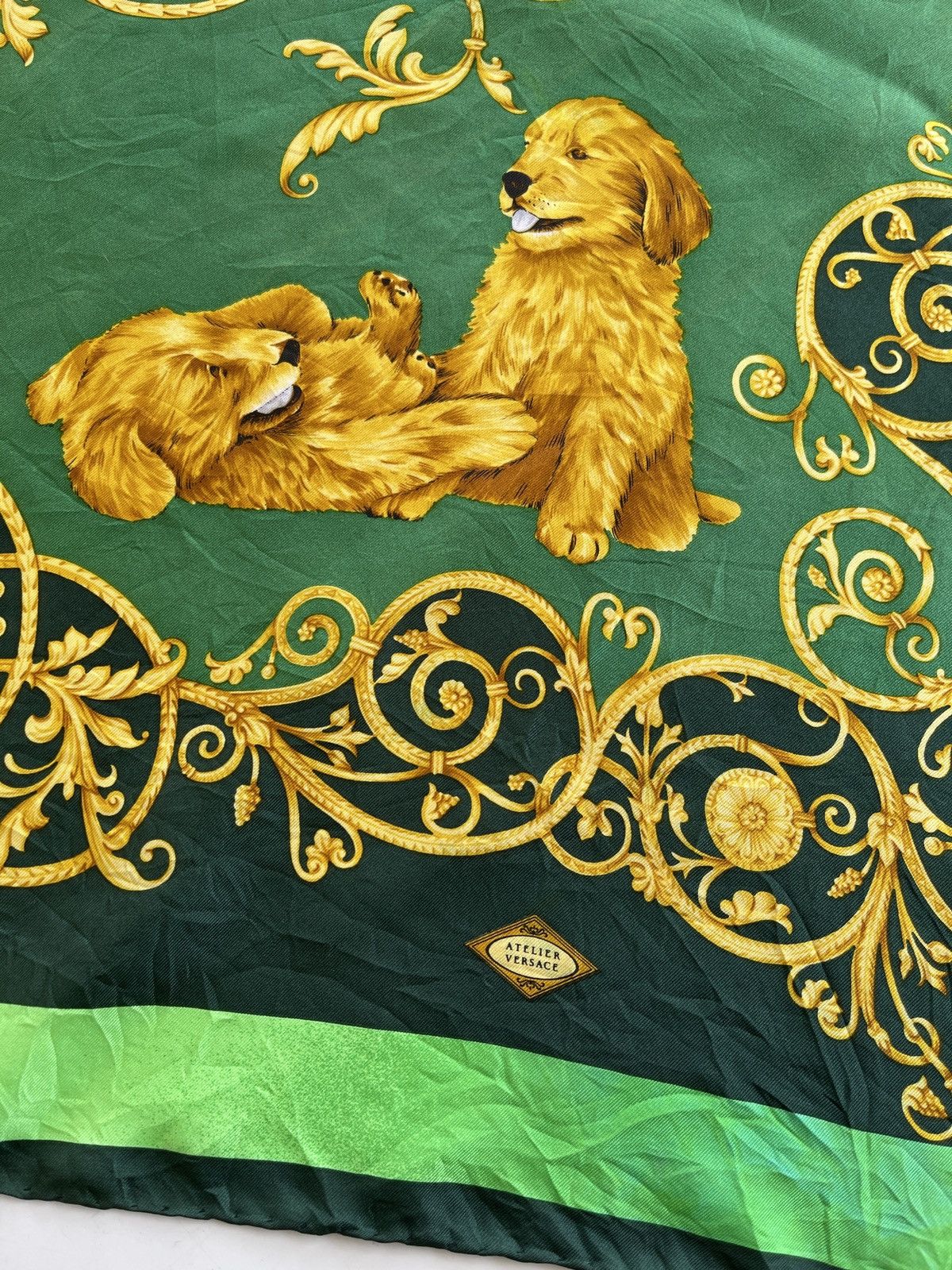 Versace Vintage Atelier Versace Luxury Silk Scarf Size ONE SIZE - 10 Thumbnail