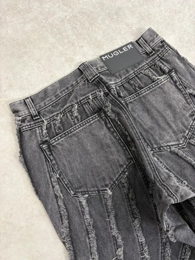 Mugler AW2025 Mugler Spiral Baggy Washed Grey Gradient Jeans Size US 30 / EU 46 - 9 Thumbnail