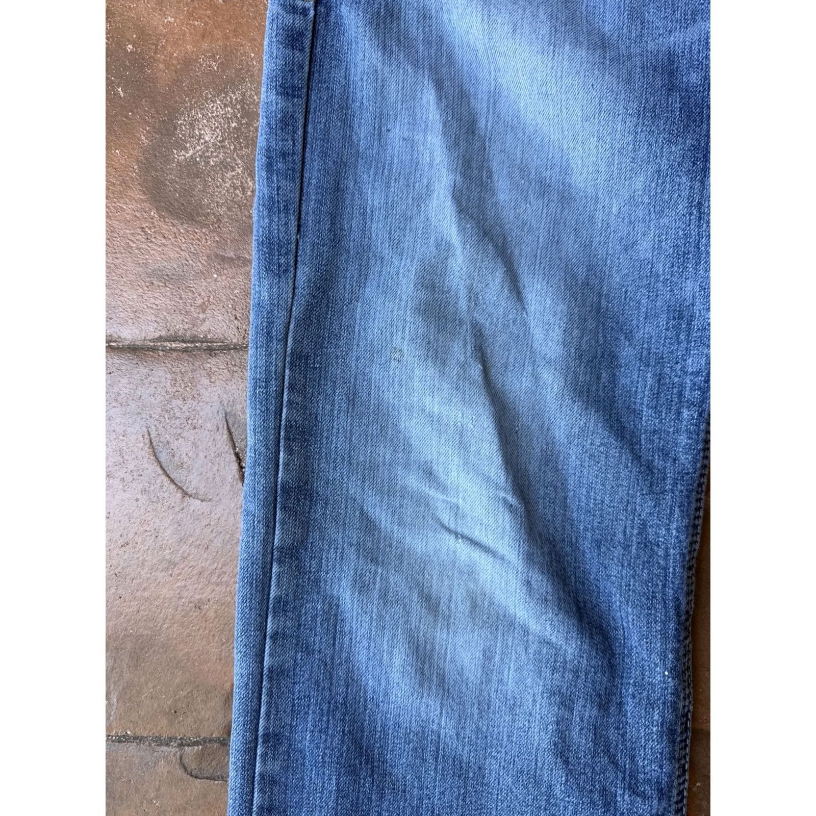 Ariat Ariat Relentless Jeans Mens 29x34 Blue Original Fit Straight Pants Denim 5-Pocket Logo Stretch Regular Waist Medium Wash Size US 29 - 6 Thumbnail