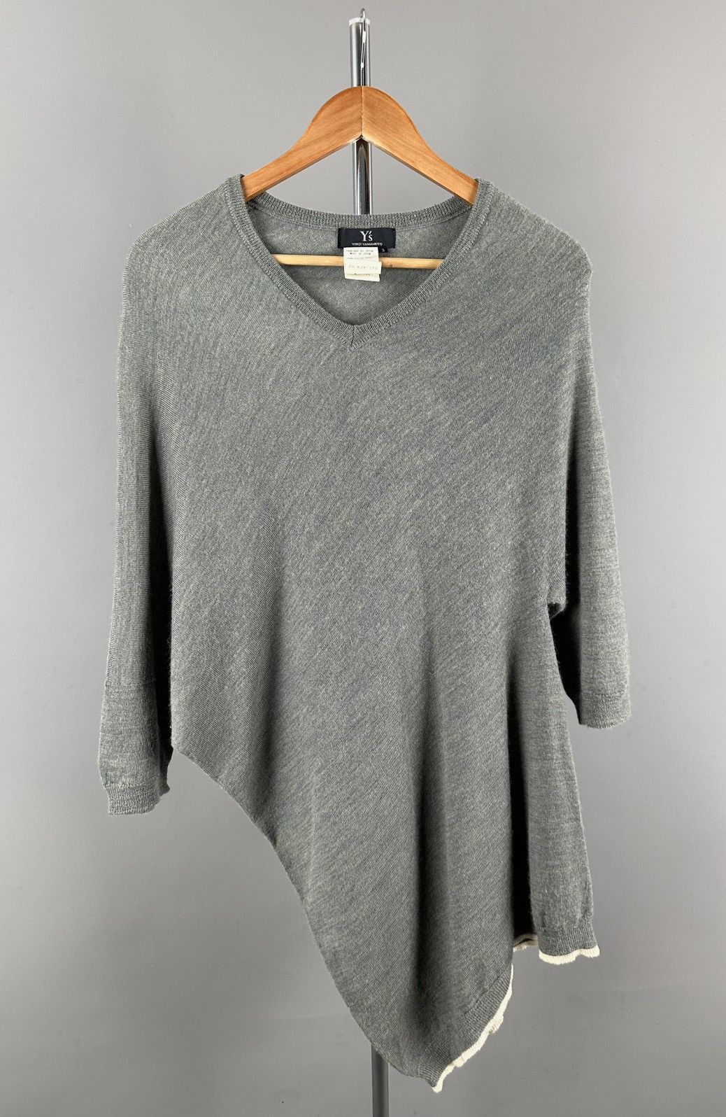 Y's × Yohji Yamamoto Y’s - Yohji Yamamoto - Asymmetrical Knit Long Shirt Size US L / EU 52-54 / 3 - 1 Thumbnail