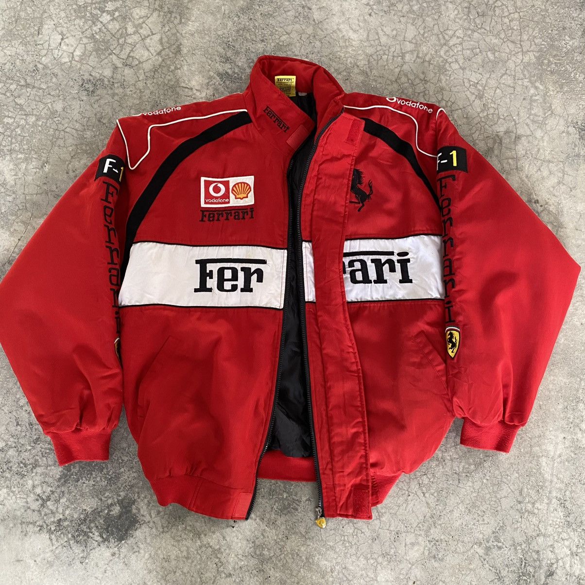 Ferrari Vintage 1996 Ferrari Formula 1 Nice Man Racing Jacket Size US XXL / EU 58 / 5 - 18 Thumbnail