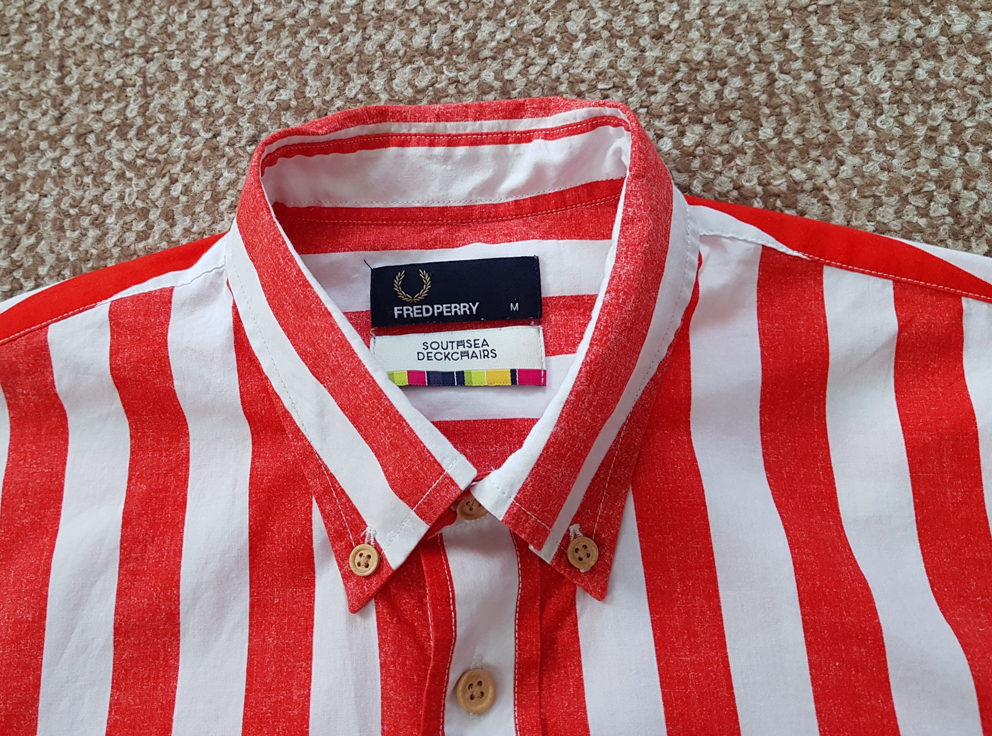 Fred Perry Fred Perry x Southsea Deckchairs Collab Stripe Shirt sz M Size US M / EU 48-50 / 2 - 5 Thumbnail