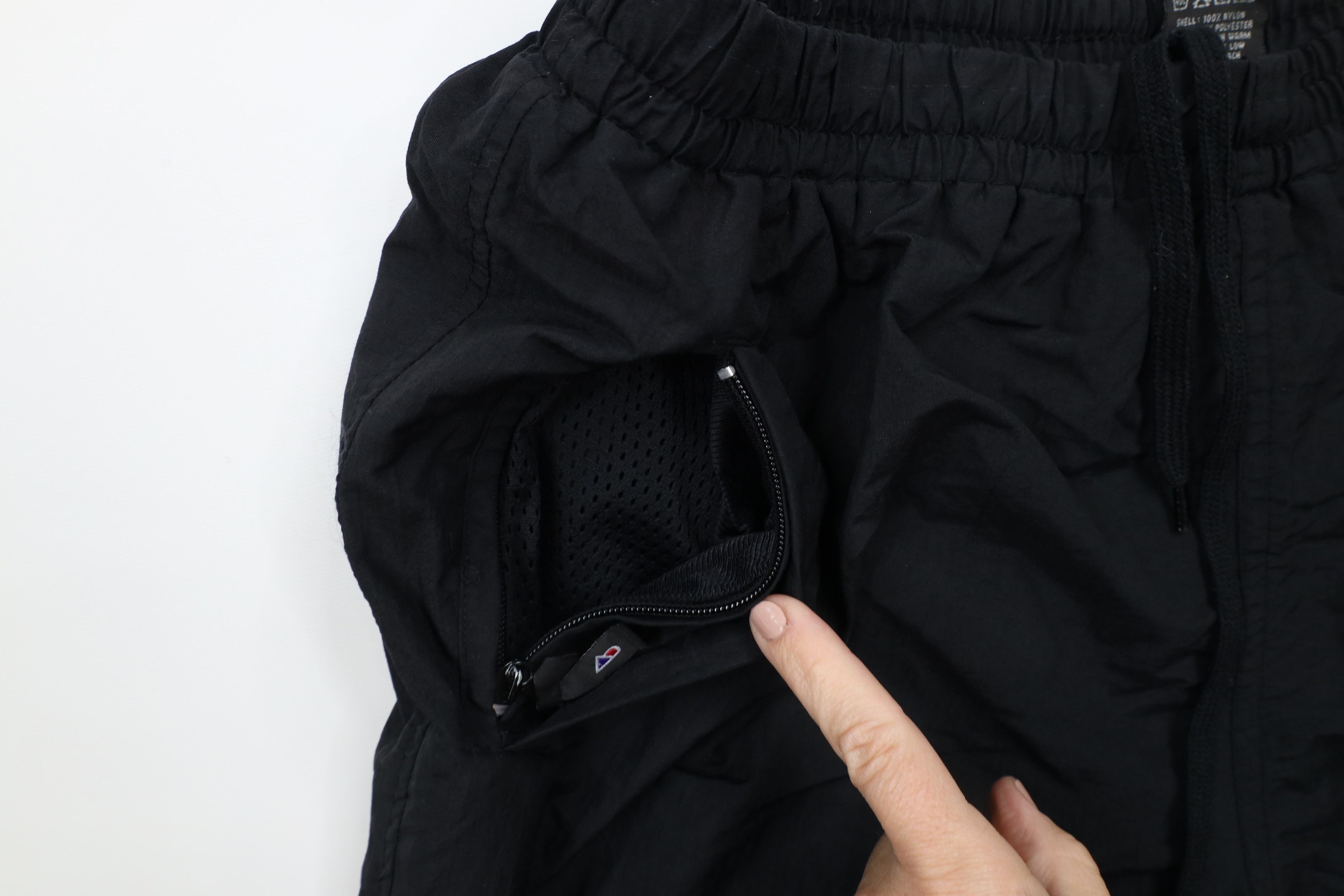 Vintage Vintage 90s Streetwear Lined Cuffed Joggers Pants Black Size US 36 / EU 52 - 7 Thumbnail