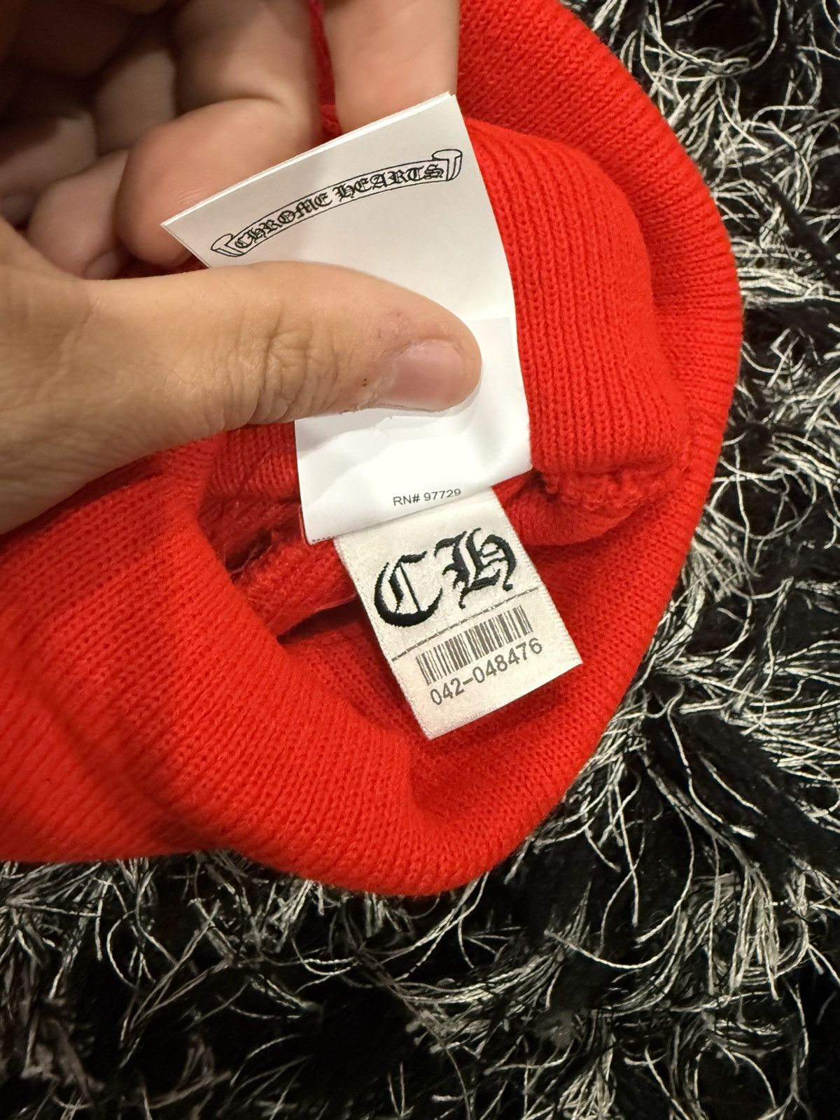 Chrome Hearts Chrome hearts beanie “RED” Size ONE SIZE - 7 Thumbnail