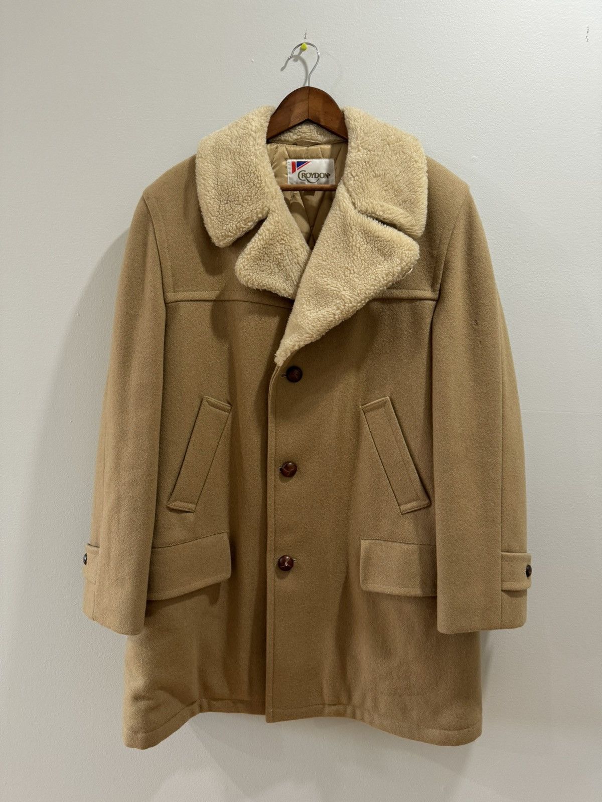 Vintage Vintage Double Breasted Shearling Overcoat Size US XL / EU 56 / 4 - 1 Thumbnail