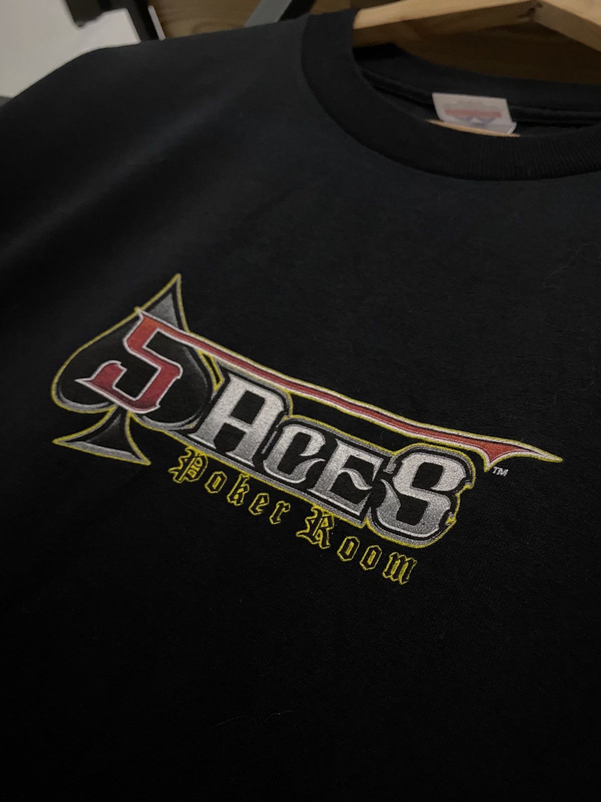 Vintage Vintage 2000s 5 Aces Poker Room Texas Hold ‘em Size US XL / EU 56 / 4 - 7 Thumbnail