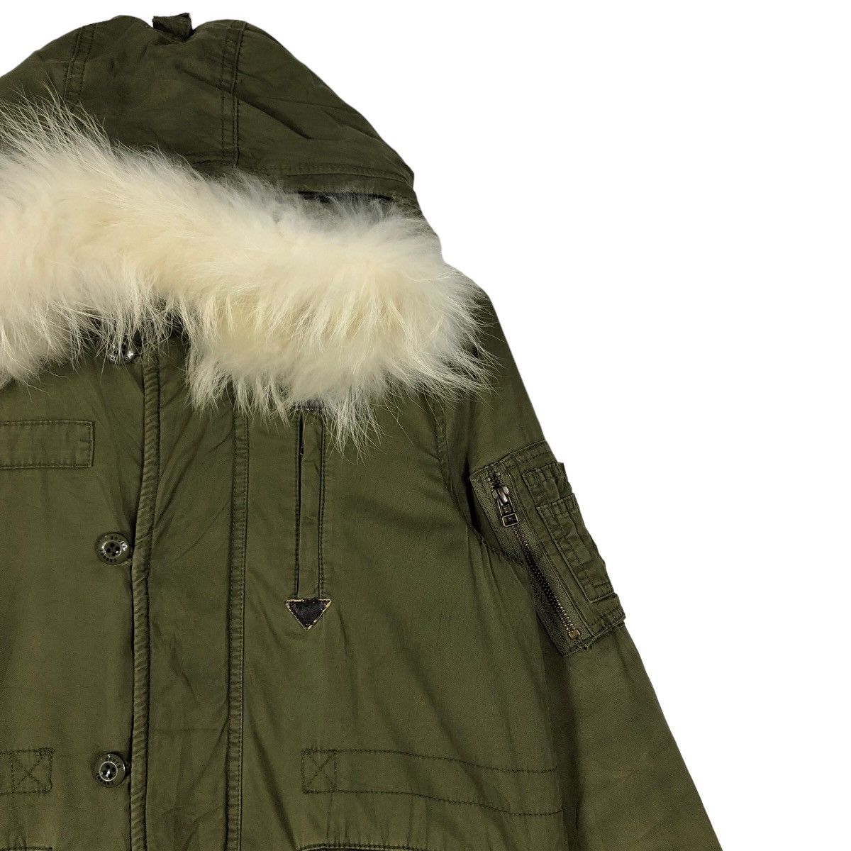 Japanese Brand 🔥Fish Tail Parka Jacket Punk Design Rodeo Crowns Mink Fur Size US M / EU 48-50 / 2 - 4 Thumbnail