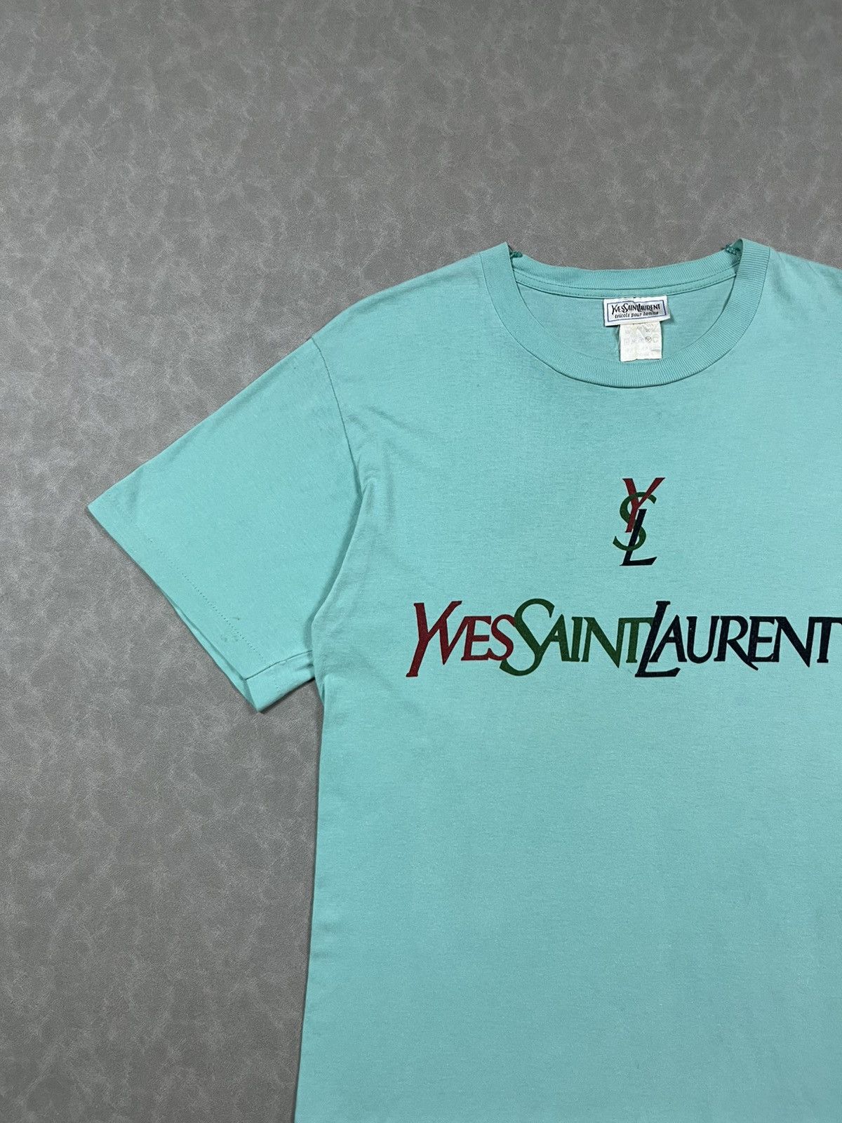 Yves Saint Laurent 90s YSL big logo tee Size US M / EU 48-50 / 2 - 3 Thumbnail
