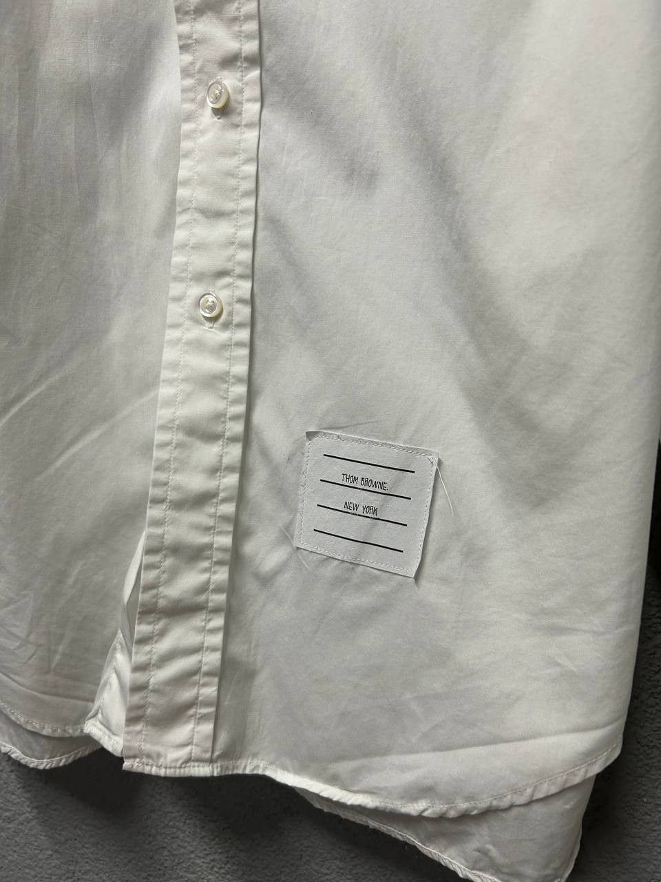 Thom Browne Thom Browne mens white shirt 4 / XL made in USA Size US XL / EU 56 / 4 - 2 Thumbnail