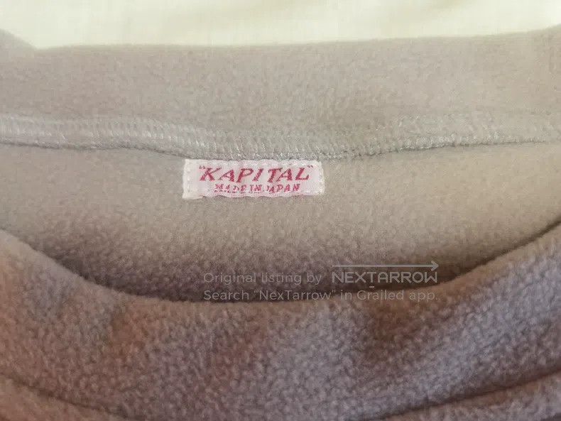 Kapital Kapital Fleece sweater round-neck pocket zipper sweatshirt Size US S / EU 44-46 / 1 - 2 Thumbnail