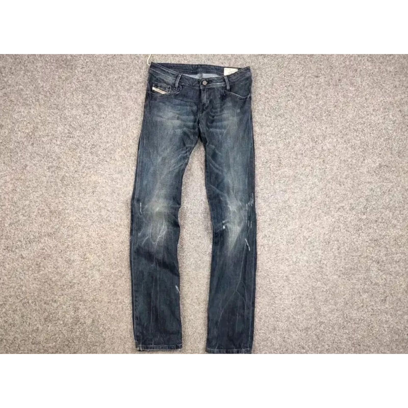 Diesel VINTAGE Diesel News Distressed Denim Jeans Men 5-Pocket Blue Cotton Jeans 30 Regular Fit Size US 30 / EU 46 - 6 Thumbnail
