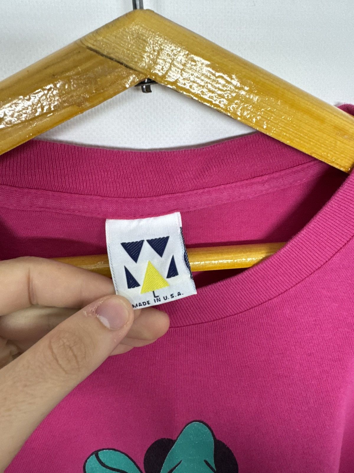 Disney Vintage 1990s Minnie Mouse Pink Tee Minnie Mickey Mouse Tee Size US L / EU 52-54 / 3 - 8 Thumbnail