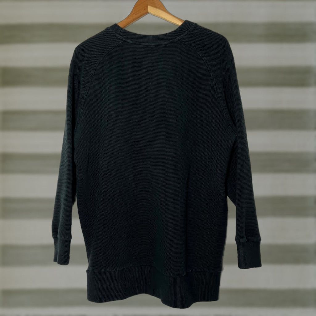 Varley Varley Women's Manning Sweatshirt in Black Ribbed Fabric Sz M Size M / US 6-8 / IT 42-44 - 1 Thumbnail