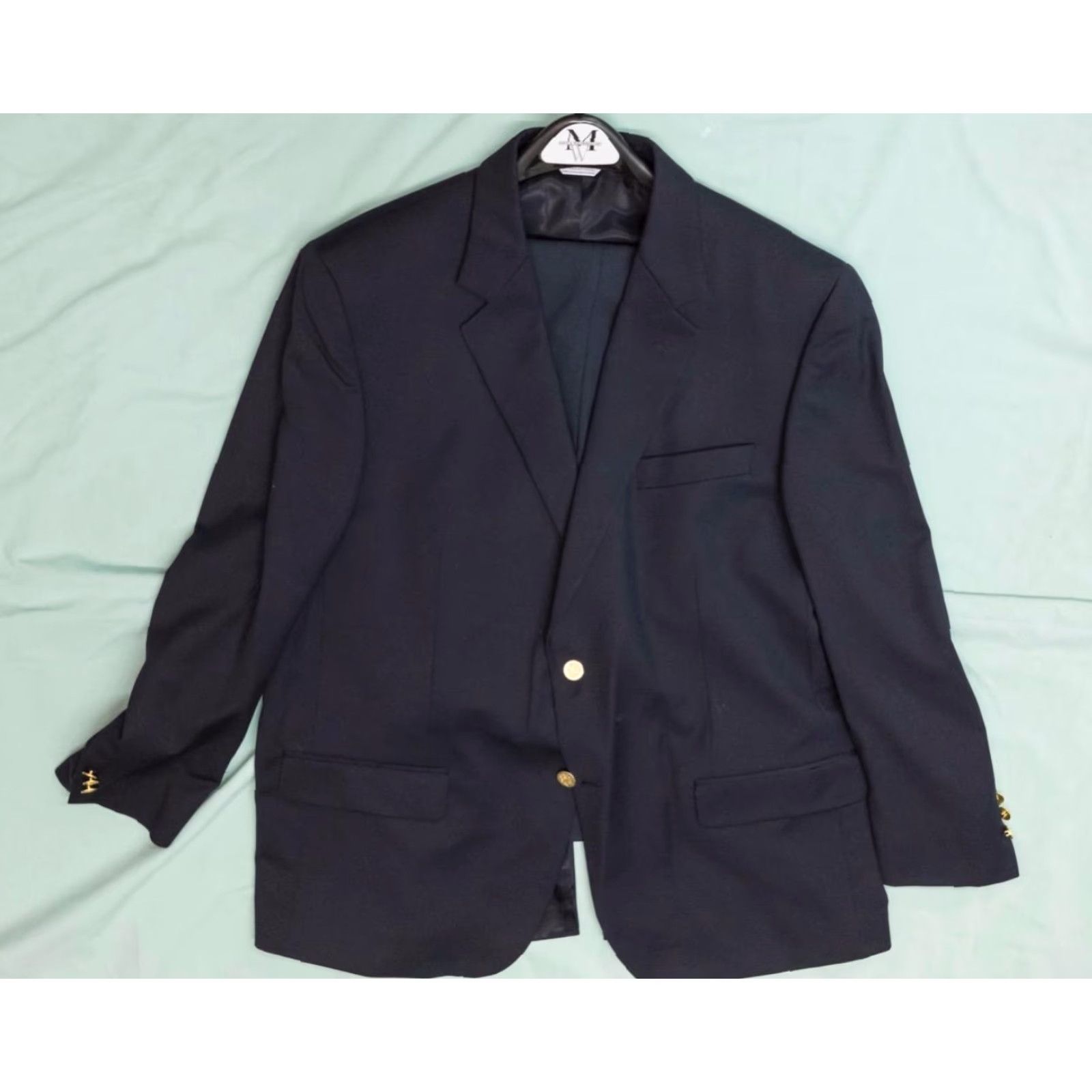 Joseph Joseph & Feiss Sport Coat Blazer Mens Suit Jacket 2 Piece Dockers Pants Black 44 Regular Men Size 44R - 2 Thumbnail