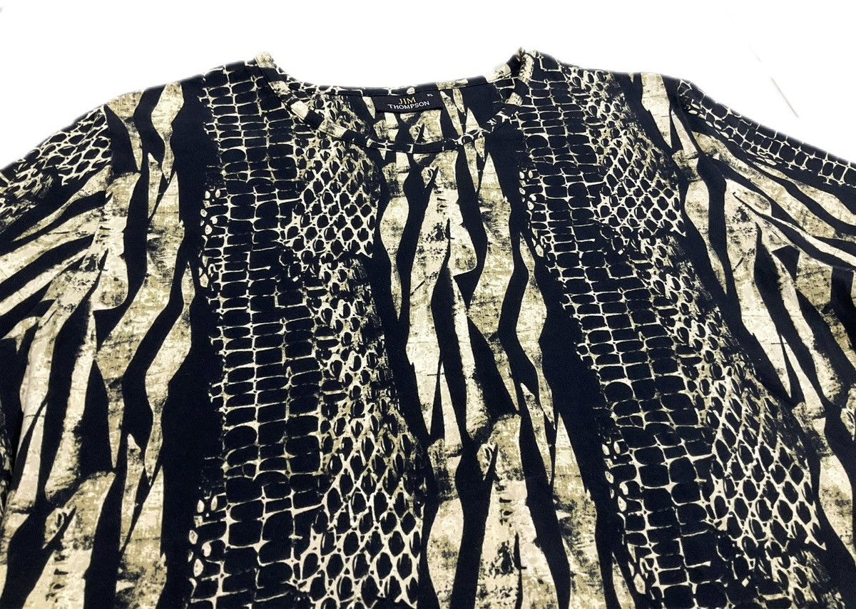 If Six Was Nine × Japanese Brand × Seditionaries 🔥Sick Y2K Jim Thompson Snakeskin Shirt Size US L / EU 52-54 / 3 - 1 Thumbnail