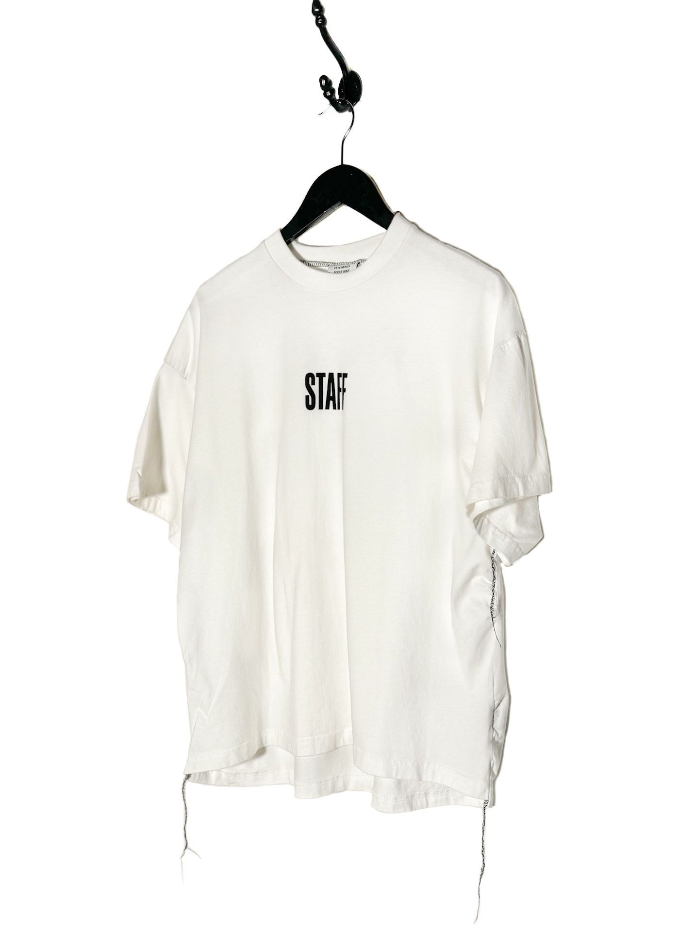 Hanes × Vetements Vêtements X Hanes 2017 Staff Ivory Oversized T-shirt Size US XS / EU 42 / 0 - 2 Thumbnail