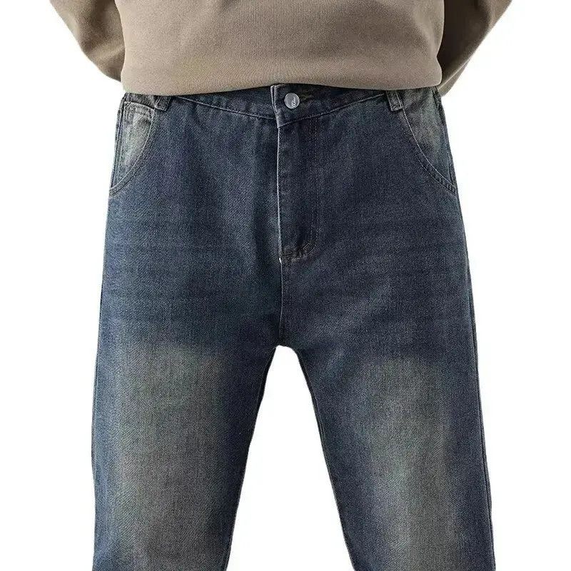 Japanese Brand Retro loose straight leg wide leg jeans Size US 32 / EU 48 - 5 Thumbnail