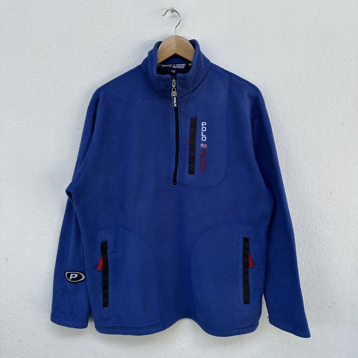 Polo Ralph Lauren Vintage Polo Ralph Lauren Polo Sport Fleece Half Zipper Size US L / EU 52-54 / 3 - 1 Thumbnail