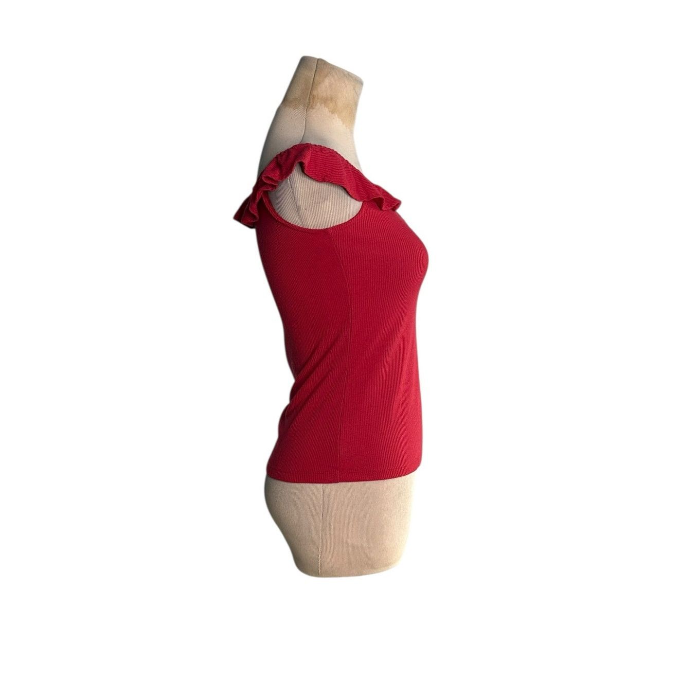 Aeropostale Seriously Soft red off the Shoulder tank top size Small Size S / US 4 / IT 40 - 6 Thumbnail