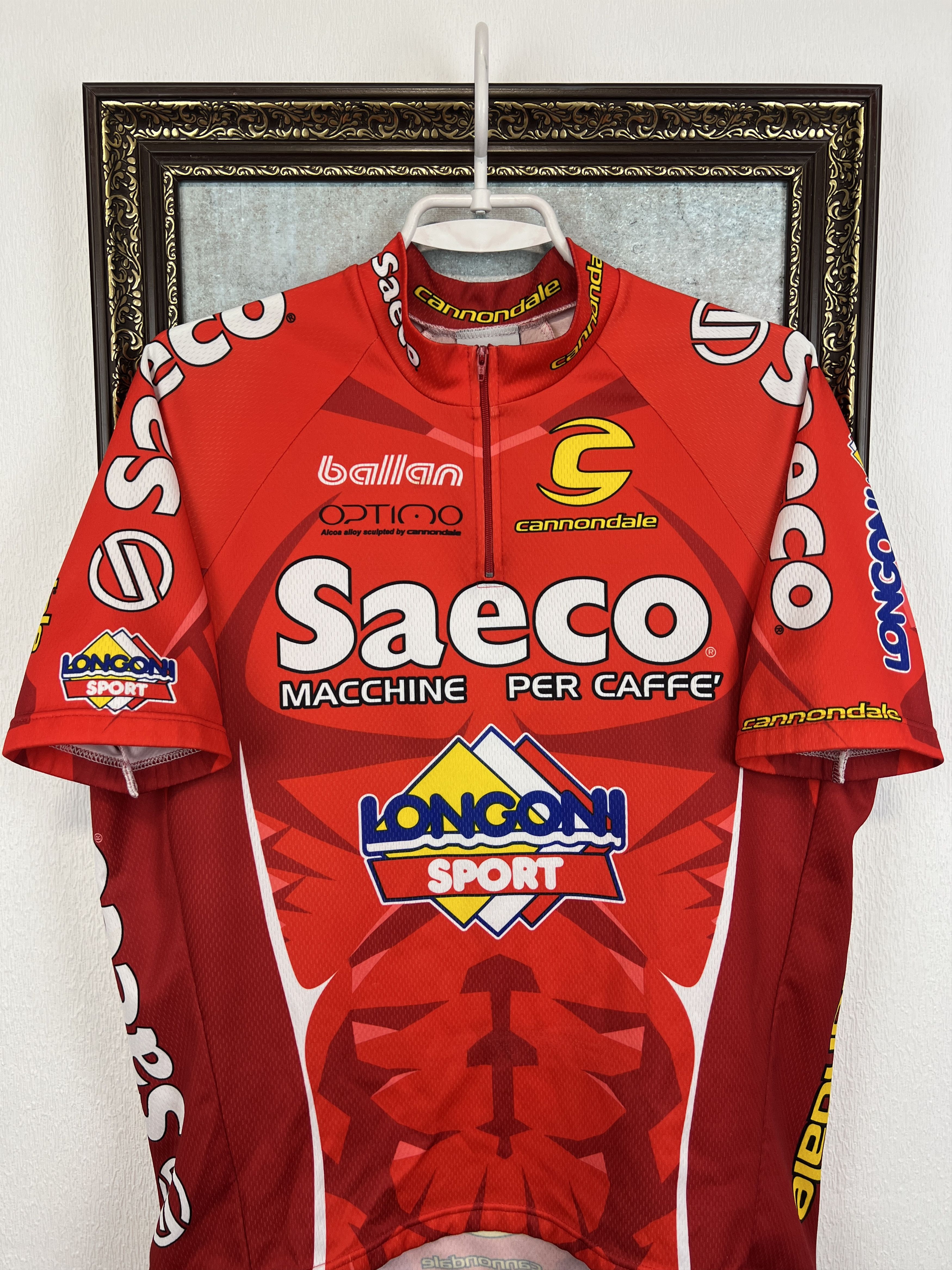 Vintage Team Saeco Italy Giro D’Italia Cycling Shirt Maglia Size US L / EU 52-54 / 3 - 2 Thumbnail