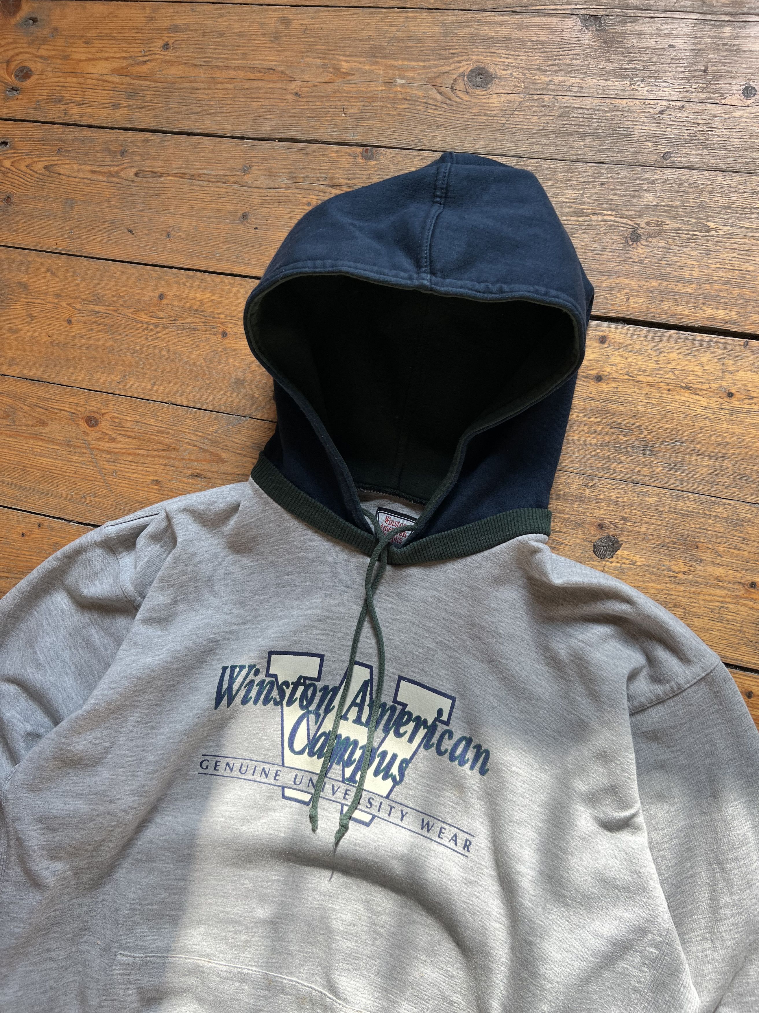 Other Winston American Campus University Vintage Hoodie 80s Size US L / EU 52-54 / 3 - 3 Thumbnail