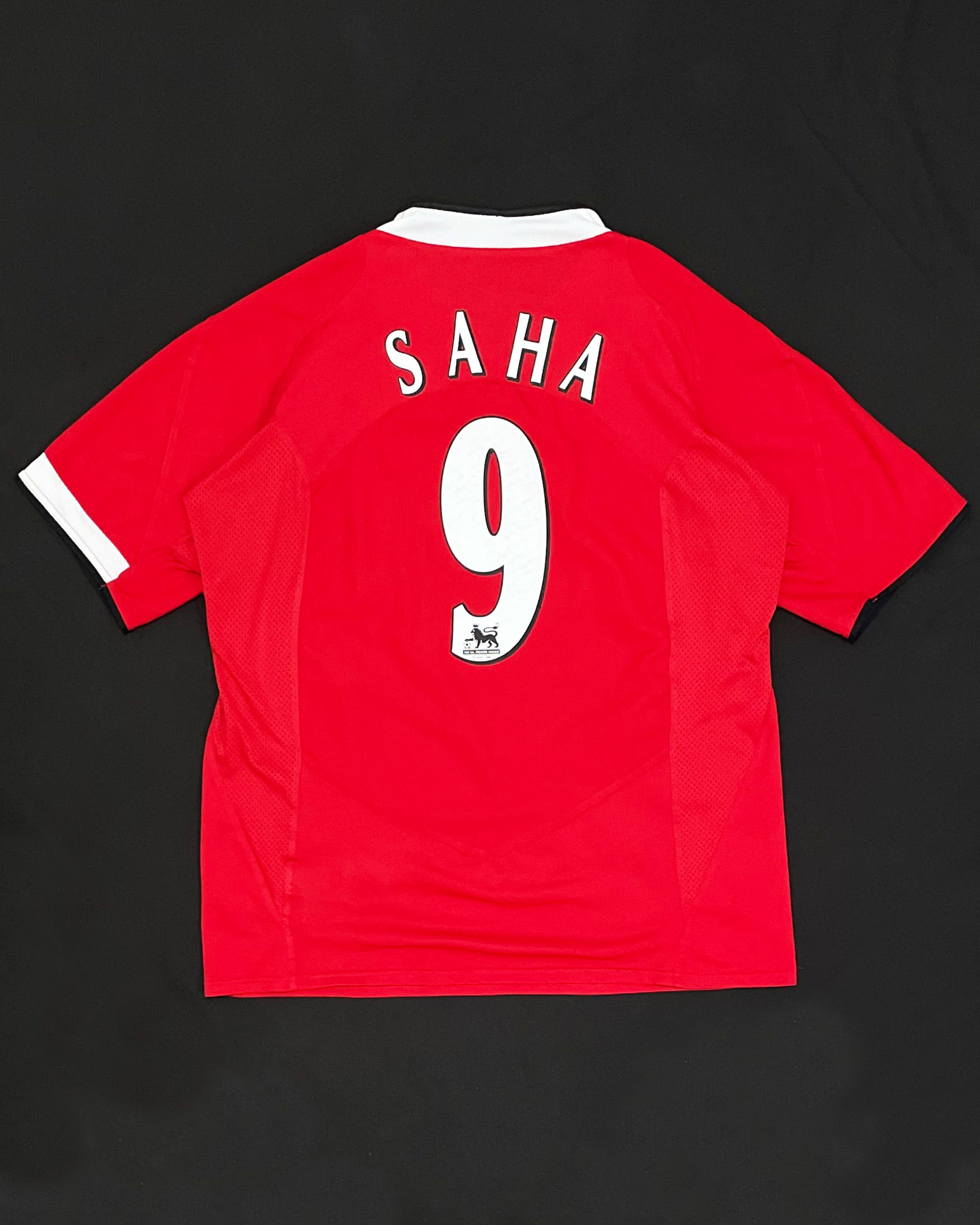 Nike Manchester United Home Kit 2004 2005 2006 Name set Saha Size US M / EU 48-50 / 2 - 2 Thumbnail