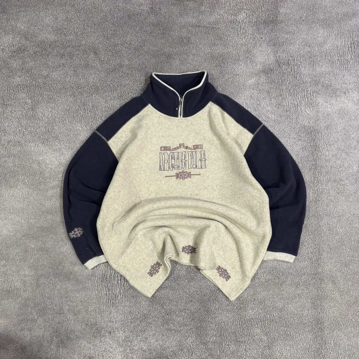 Adidas Adidas Arctic Fire Vintage Fleece Quarter Zip Pullover Size US L / EU 52-54 / 3 - 2 Thumbnail