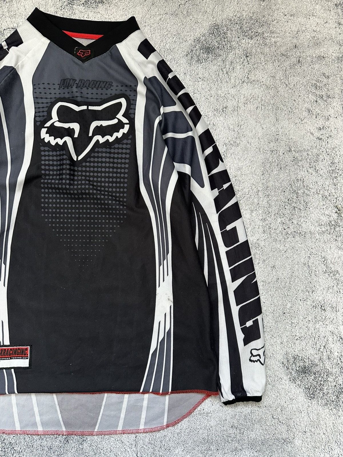 Fox Racing Vintage Fox Racing SFX Jersey Motocross Black White Fit Size US L / EU 52-54 / 3 - 3 Thumbnail