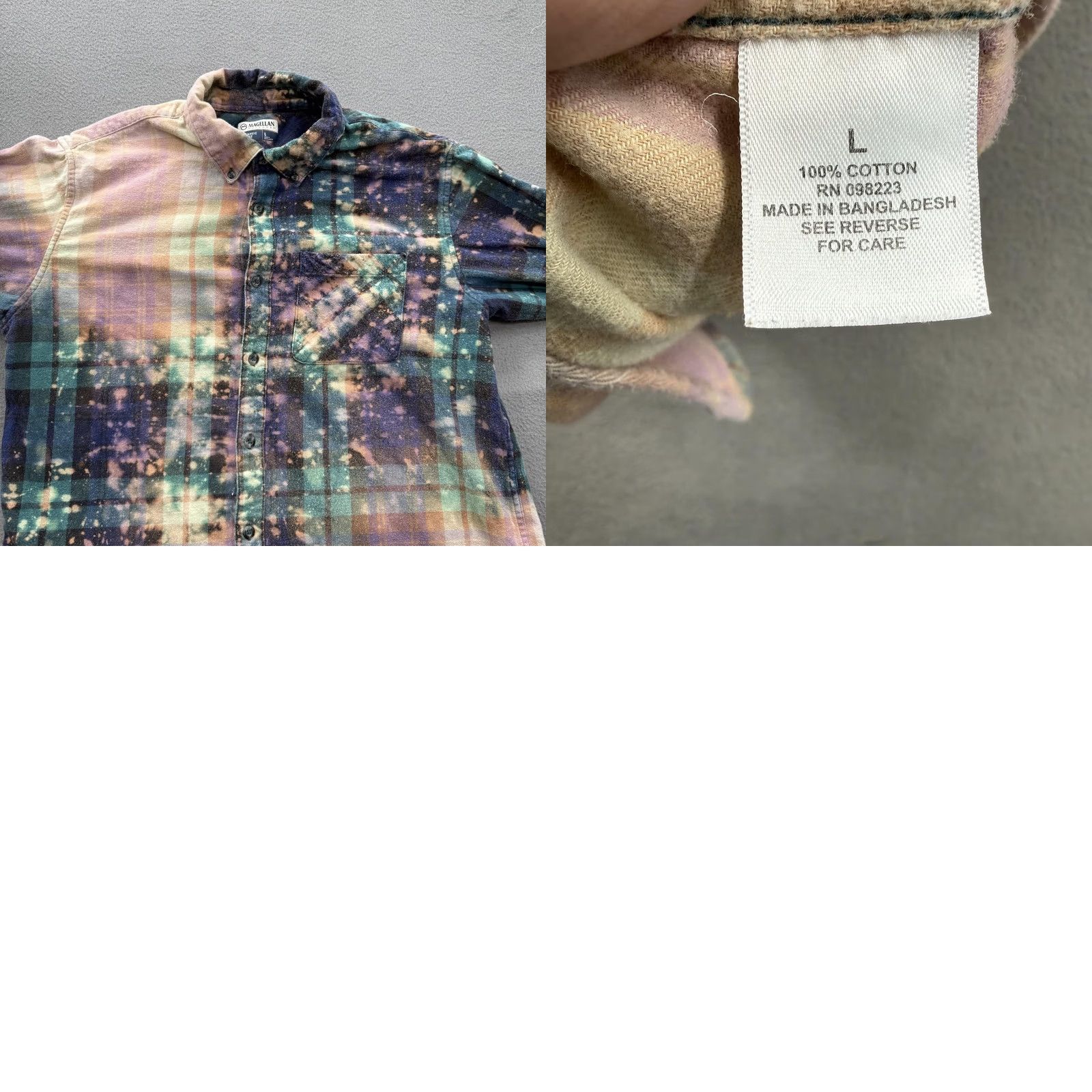Vintage Magellan Outdoors Shirt Mens L Plaid Flannel Long Sleeve Button Up Size US L / EU 52-54 / 3 - 8 Thumbnail
