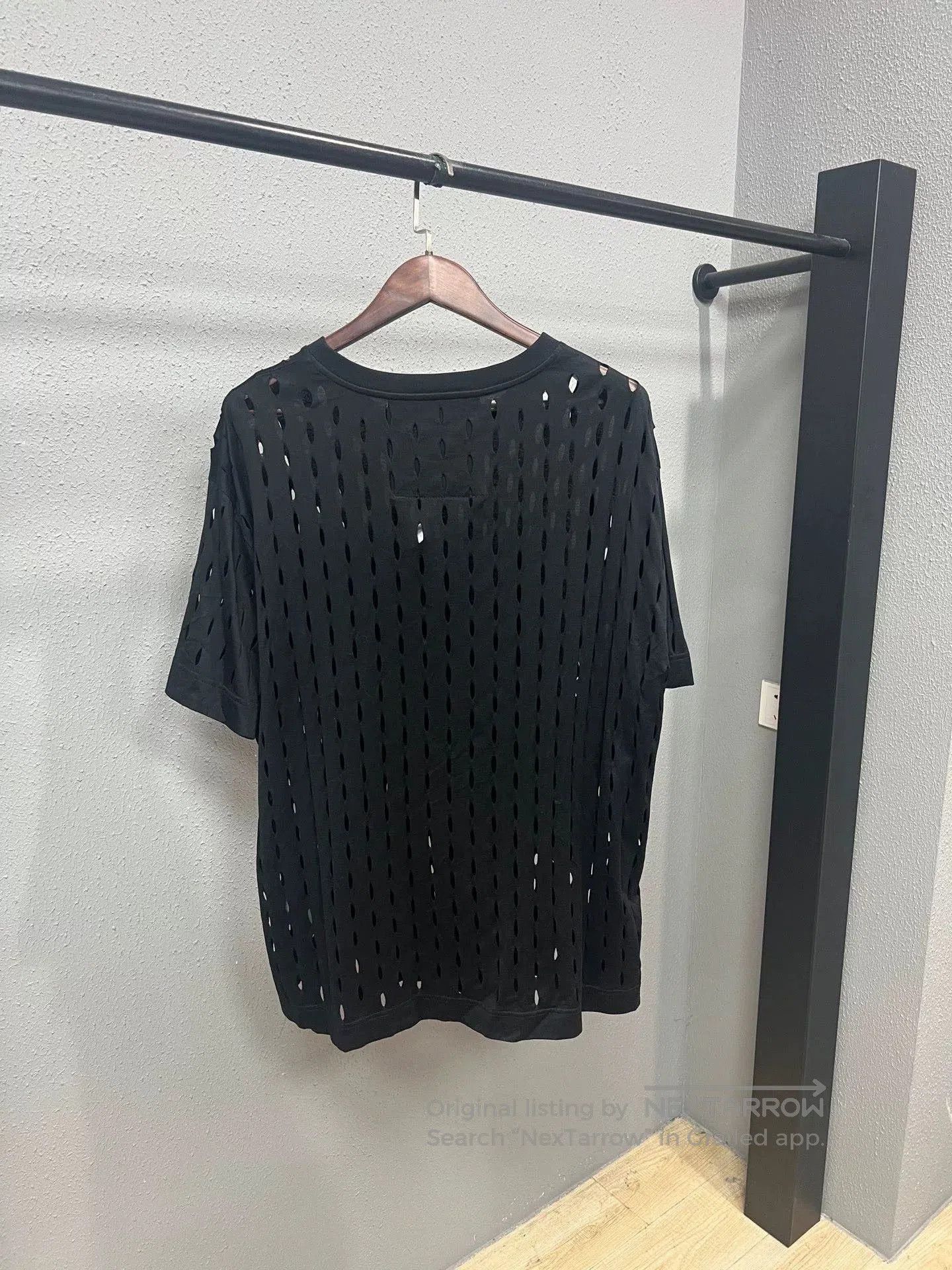 Givenchy Givenchy Black Short Sleeve Distressed Tee. Size US XXL / EU 58 / 5 - 2 Thumbnail