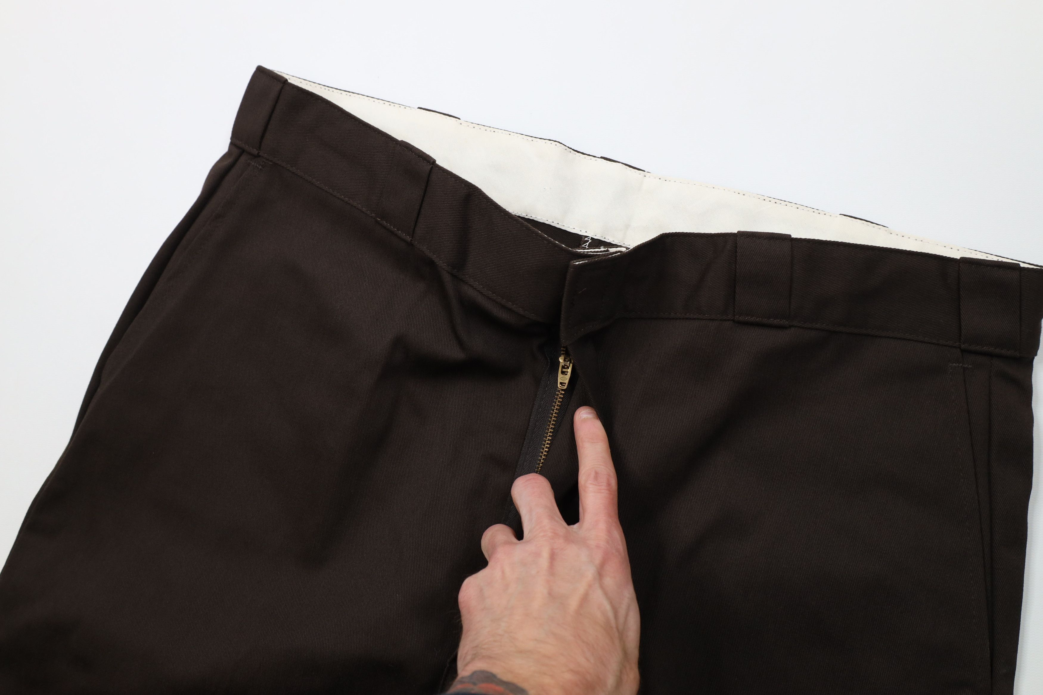 Dickies Vintage Y2K Dickies Spell Out Workwear Wide Leg Pants Brown Size US 40 / EU 56 - 6 Thumbnail