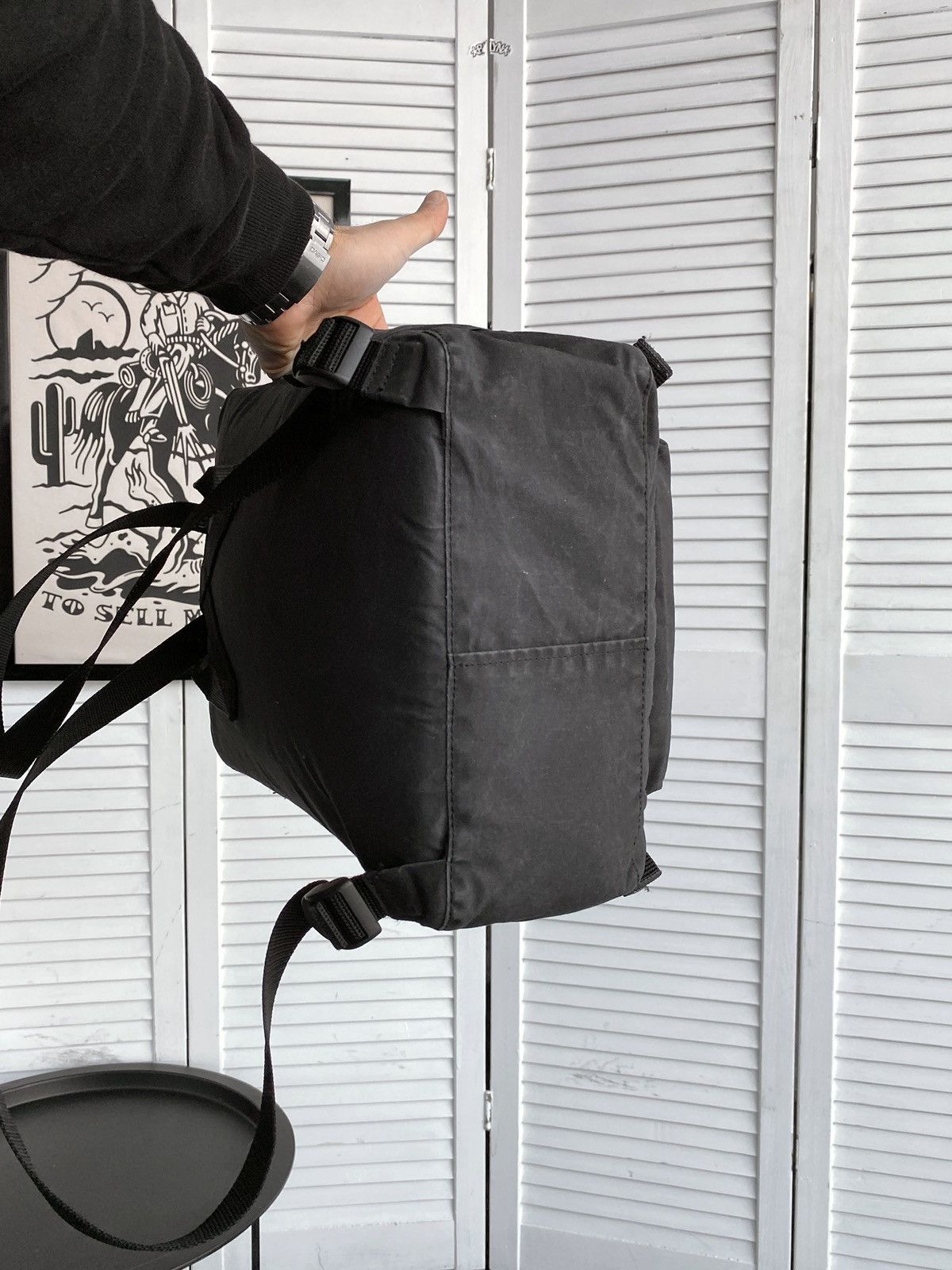 Fjallraven Fjallraven Kanken Backpack Bag Graphite Black G1000 Wax Size ONE SIZE - 9 Thumbnail