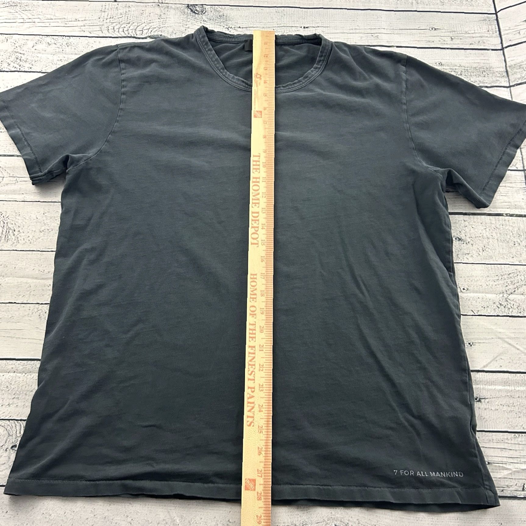 7 For All Mankind 7 For All Mankind T-Shirt Mens XL Gray Short Sleeve Crew Neck Cotton 7FAM Shirt Size US XL / EU 56 / 4 - 4 Thumbnail
