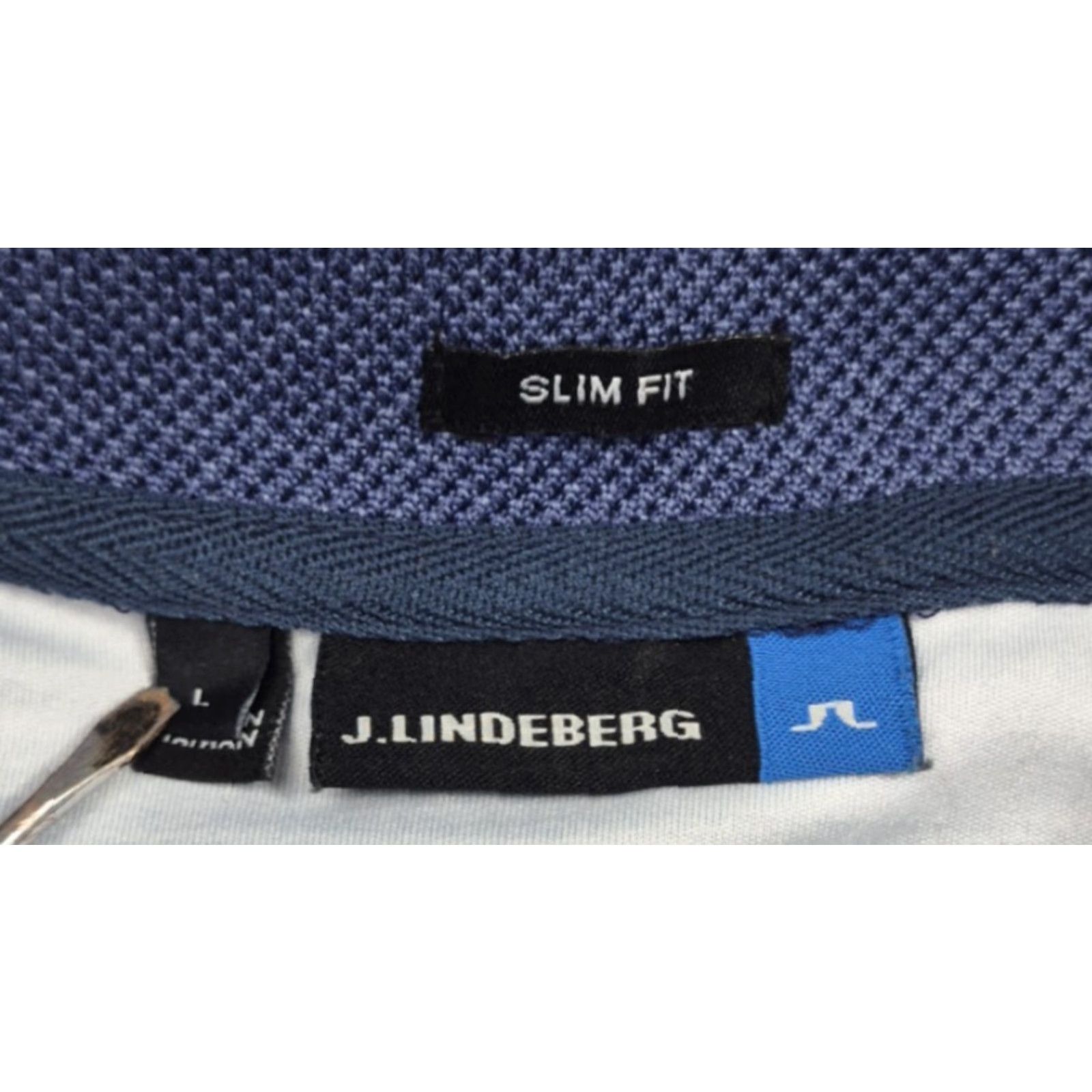 J.Lindeberg J.Lindeberg Polo Shirt Mens Large M Mason Blue Striped Tech Polo Size US L / EU 52-54 / 3 - 6 Thumbnail