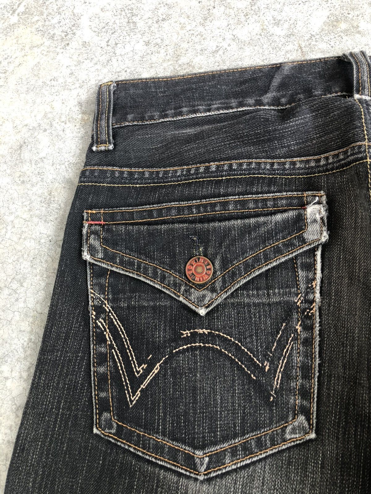 If Six Was Nine Japanese Edwin Flared Jeans Distressed Jeans Size US 32 / EU 48 - 17 Thumbnail