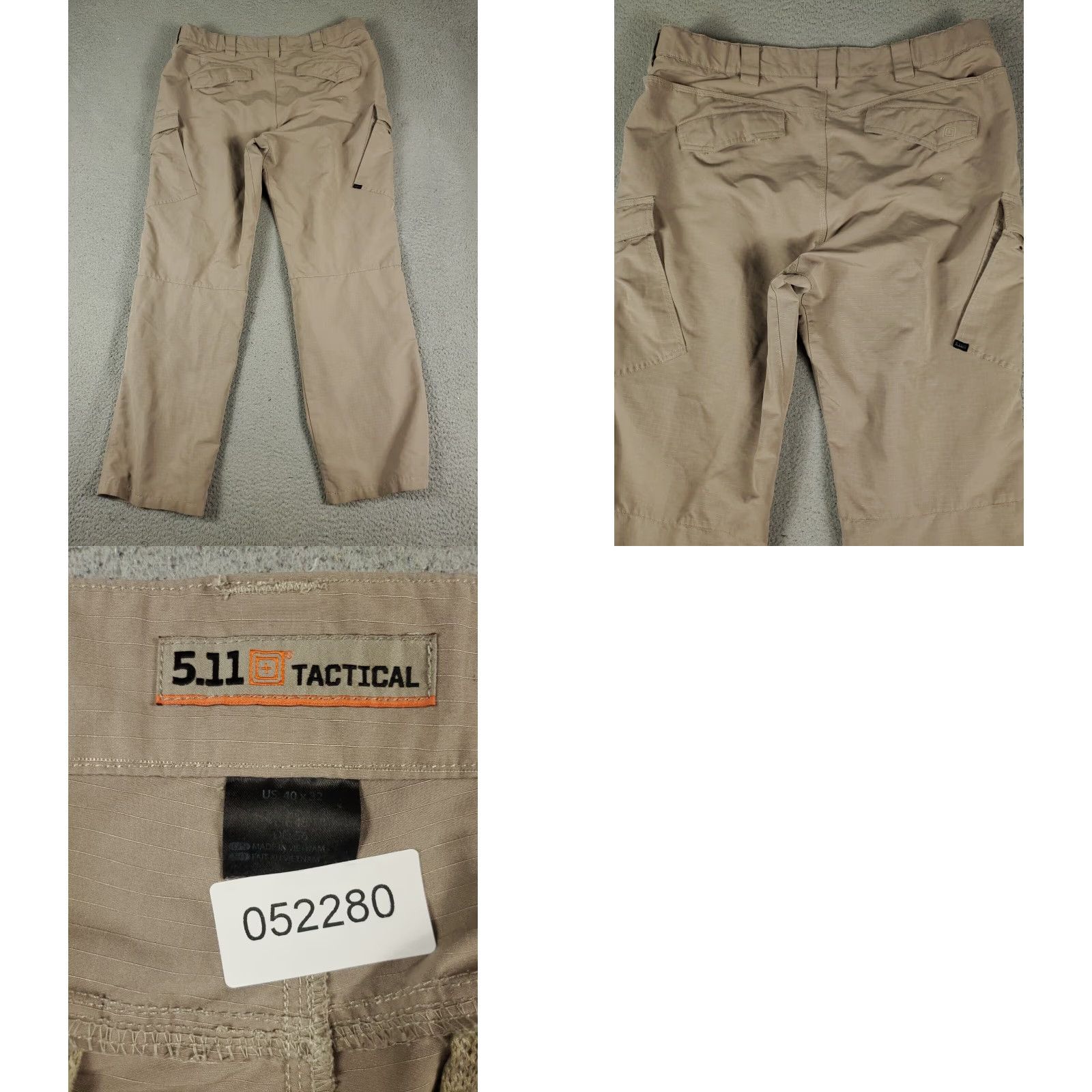 Vintage 5.11 Tactical Cargo Pants Mens Size 40x32 Beige Tan Outdoor Workwear Size US 40 / EU 56 - 8 Thumbnail