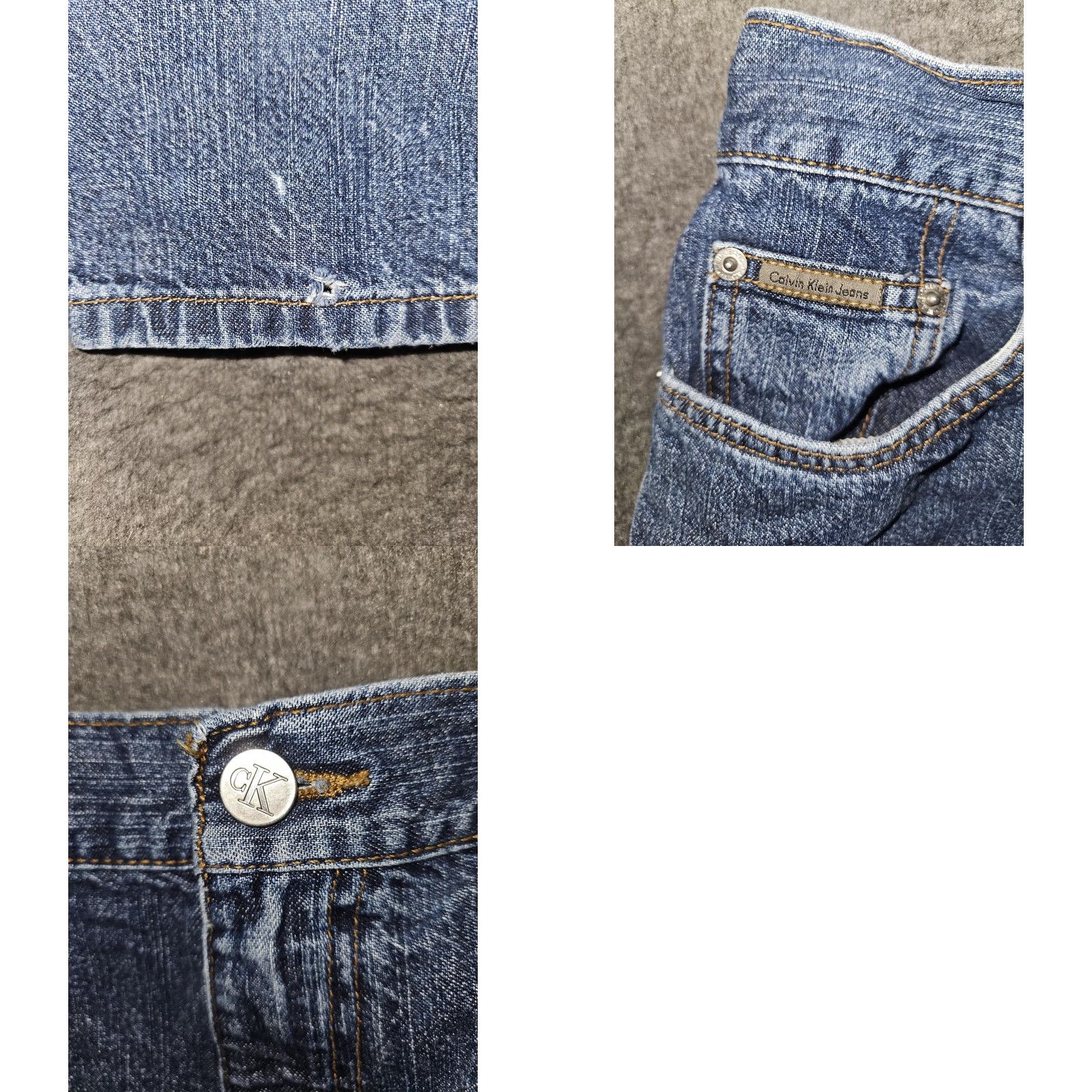 Vintage VINTAGE Calvin Klein Jeans Jeans Womens 10 Blue High Rise Easy Fit Relaxed Tapered Denim 90s Y2K Womens Size 32" / US 10 / IT 46 - 8 Thumbnail
