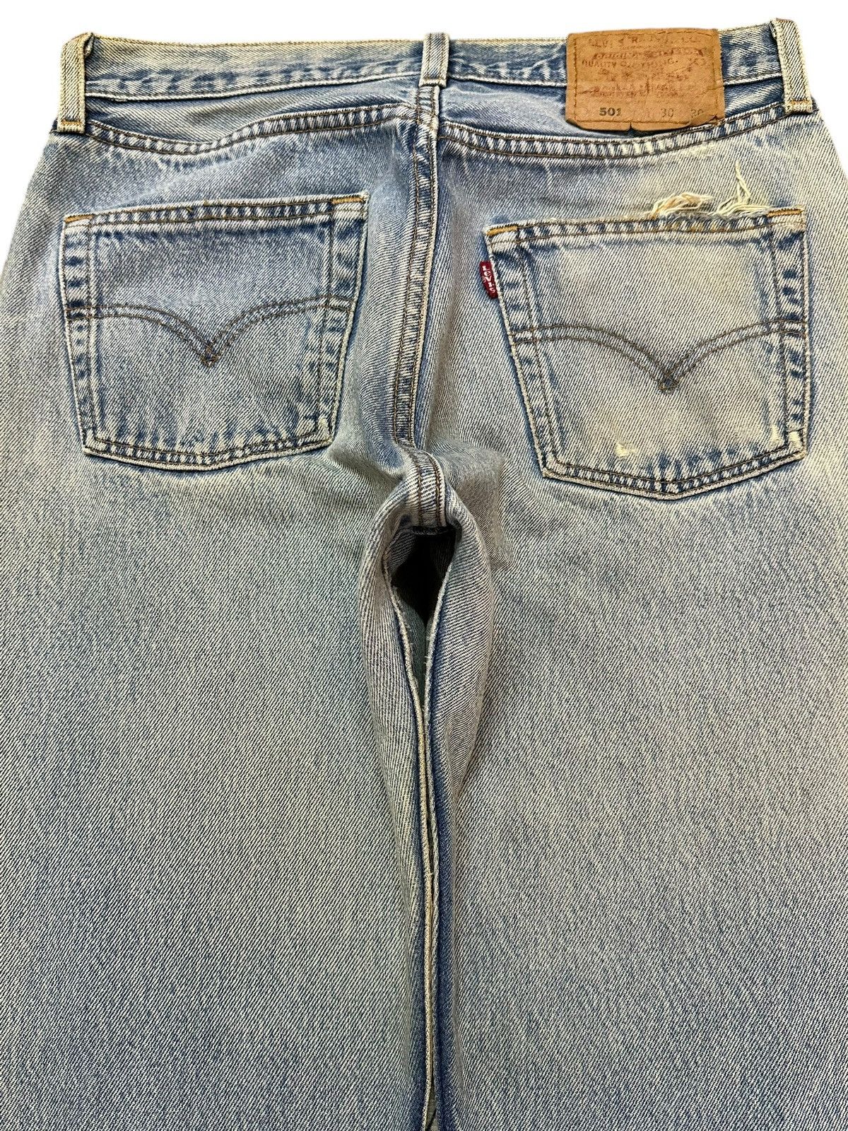 Levi's Vintage 90s Usa Levis 501 Blue Faded Wash Style Jeans Size US 29 - 5 Thumbnail