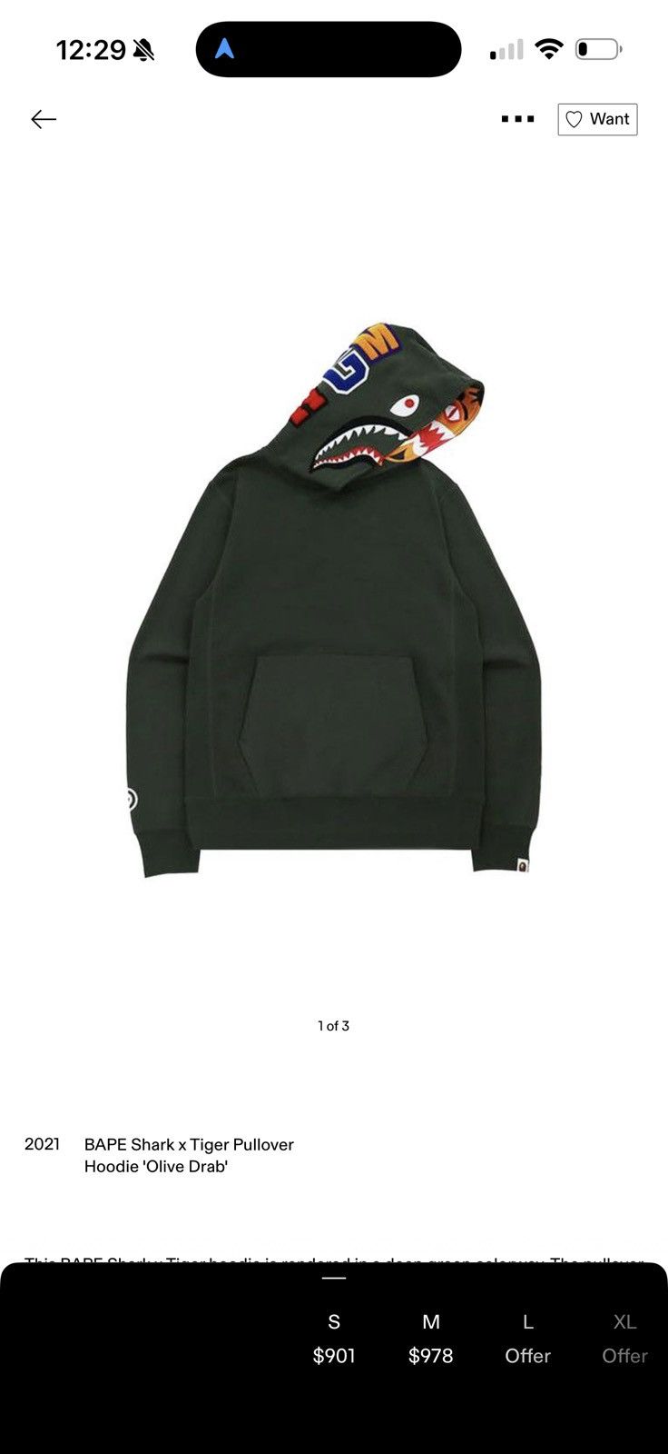 Bape Bape pullover green Size US L / EU 52-54 / 3 - 5 Thumbnail