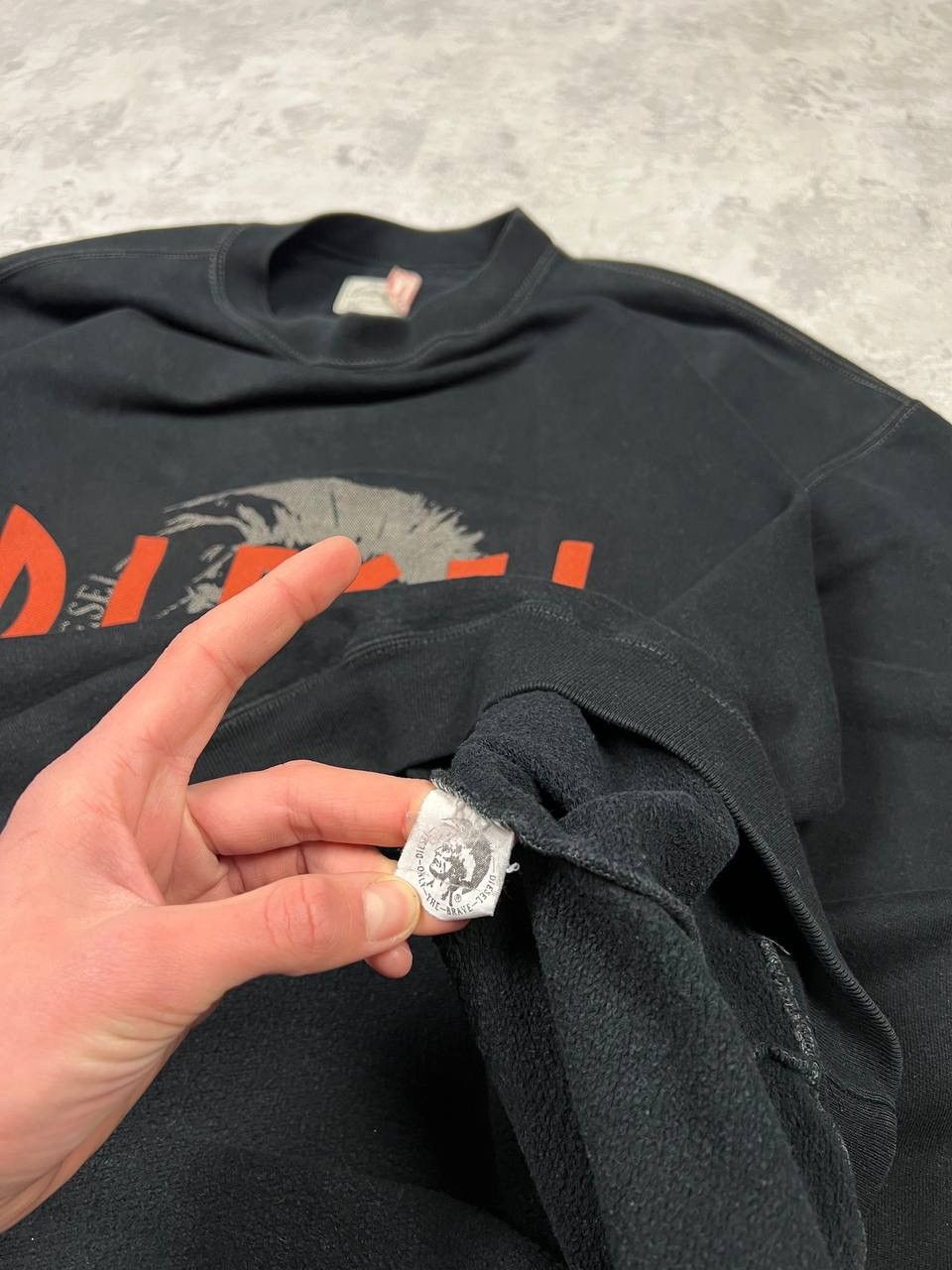 Vintage Diesel Y2K Sweatshirt Big Logo