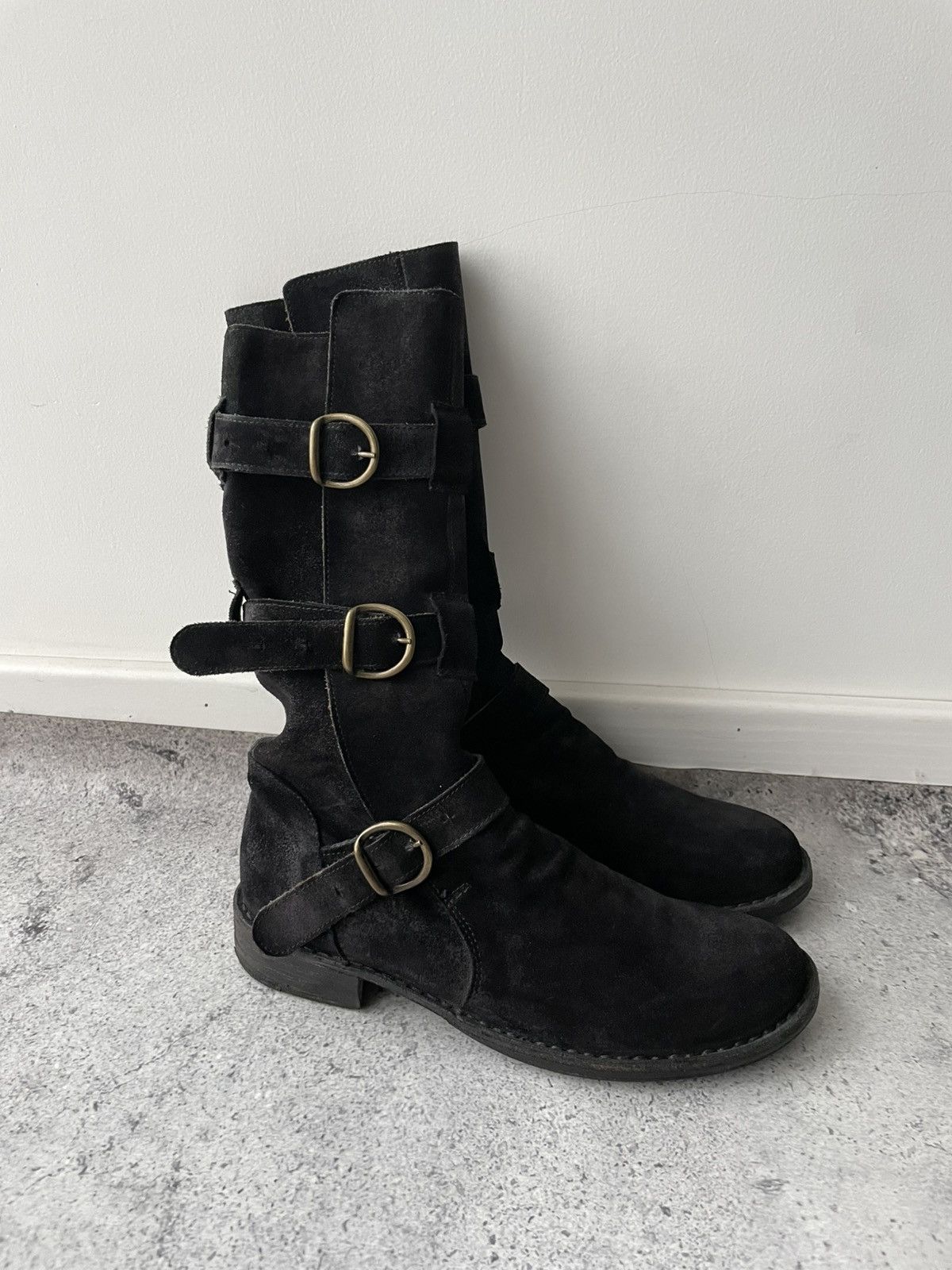Fiorentini + Baker FIORENTINI+BAKER 3 Buckle Black Suede Iconic Boot Us 7,5 Size US 8 / IT 38 - 4 Thumbnail