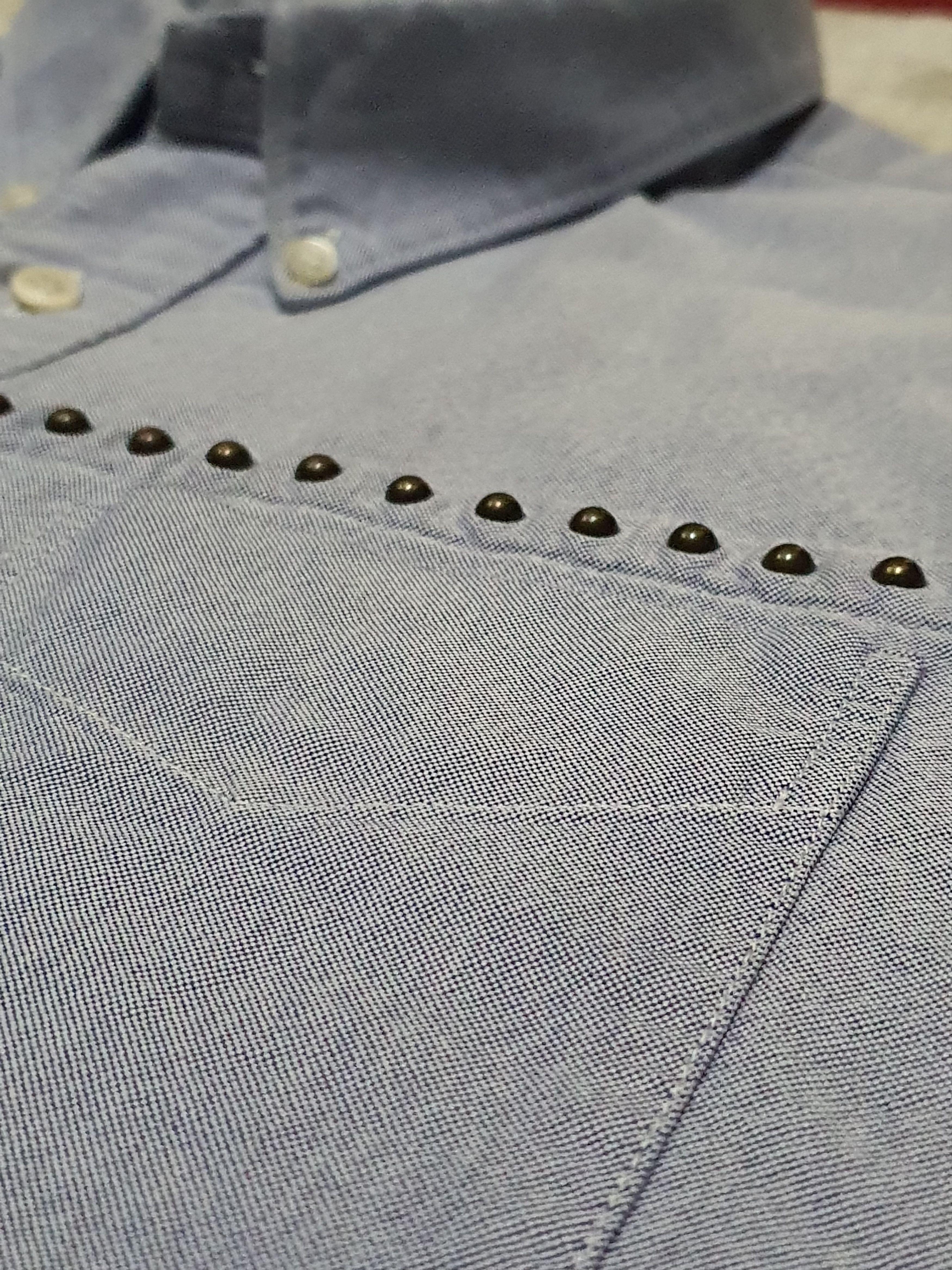 Visvim VISVIM Studded Front Western Oxford Shirt – Size M Size US M / EU 48-50 / 2 - 5 Thumbnail